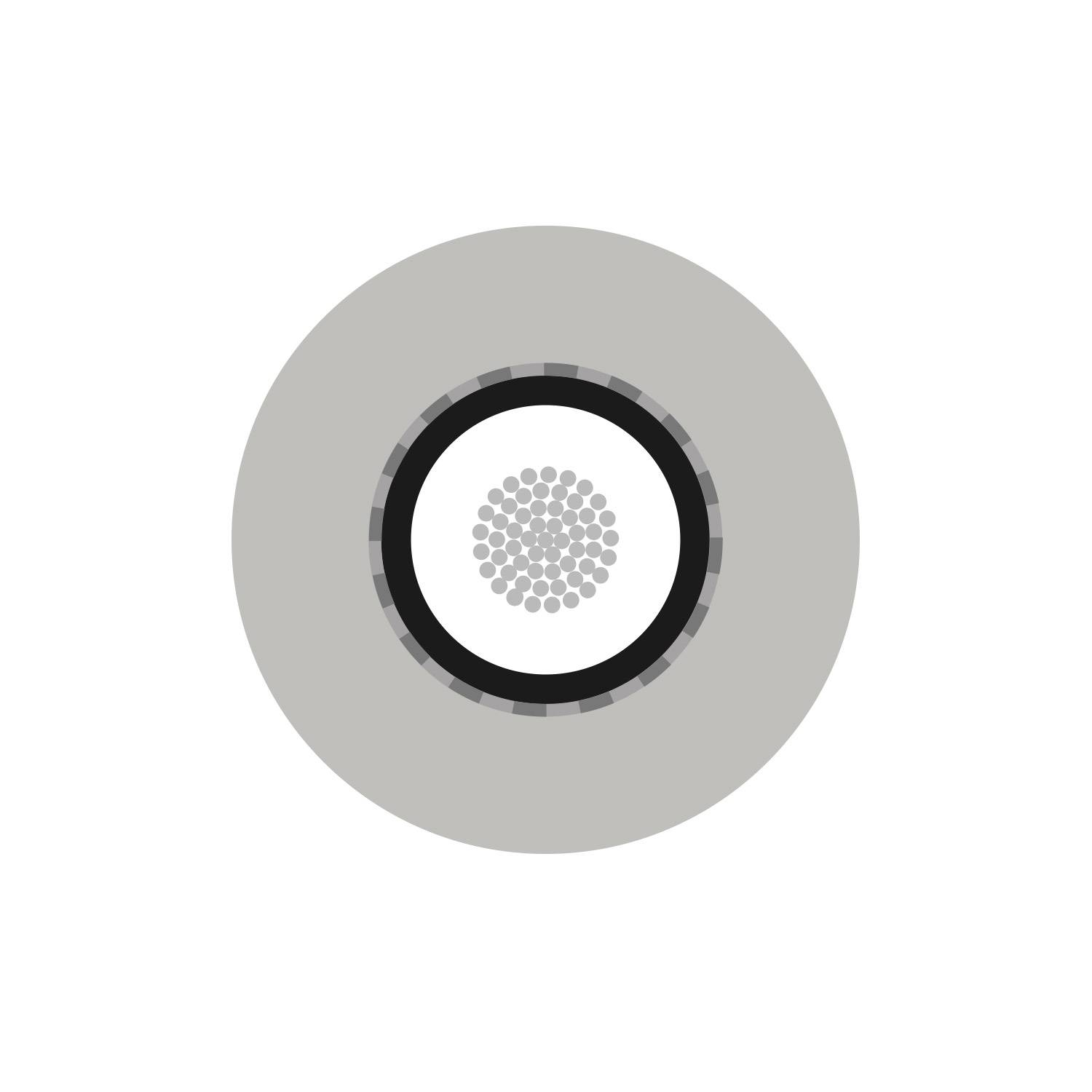 Instrumentenkabel SC-Spirit XXL; 1 x 0,75 mm²; PVC Ø 6,80 mm; schwarz-transparent