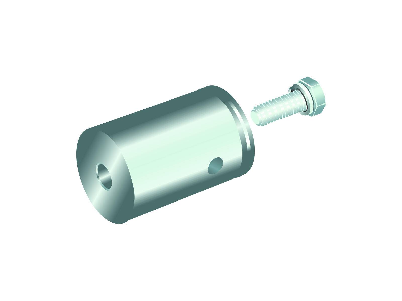 ALUTRUSS DECOLOCK Konusaufnehmer und Schraube