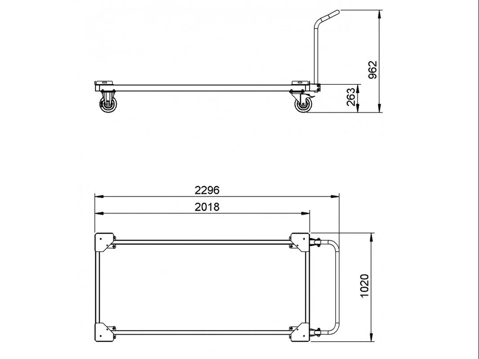 ALUTRUSS BE-1WG Transportwagen