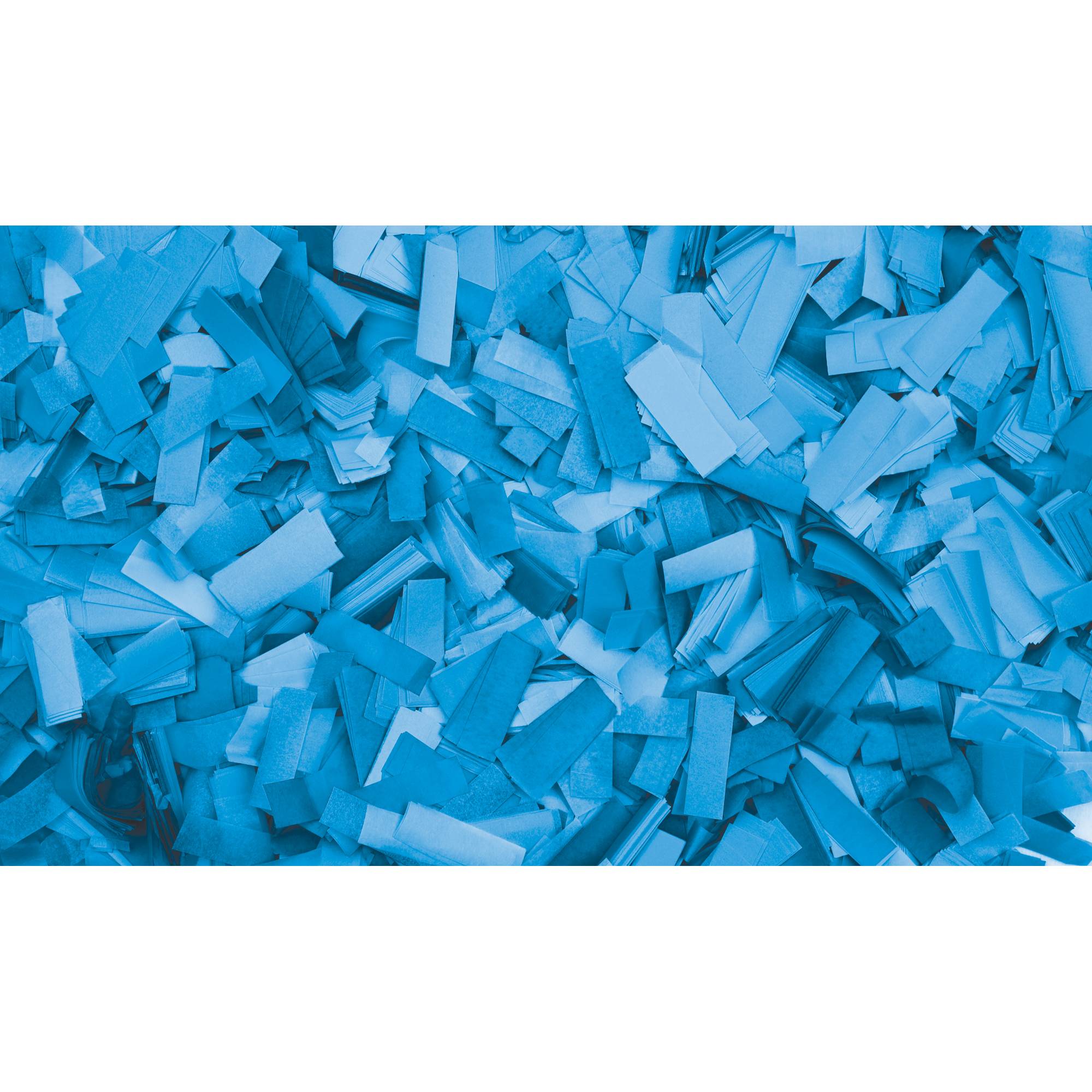 Showgear Confetti - Rectangle Hellblau, 55 x 17 mm, 1 kg, feuerhemmend und biologisch abbaubar