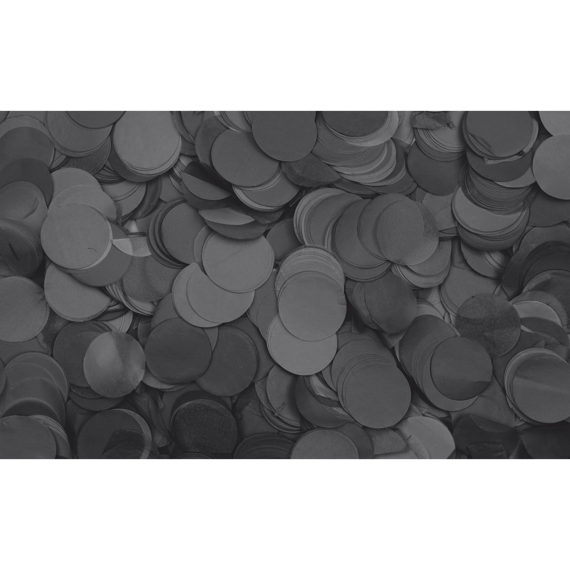 Showgear Confetti - Round Schwarz, Ø 55 mm, 1 kg, feuerhemmend und biologisch abbaubar