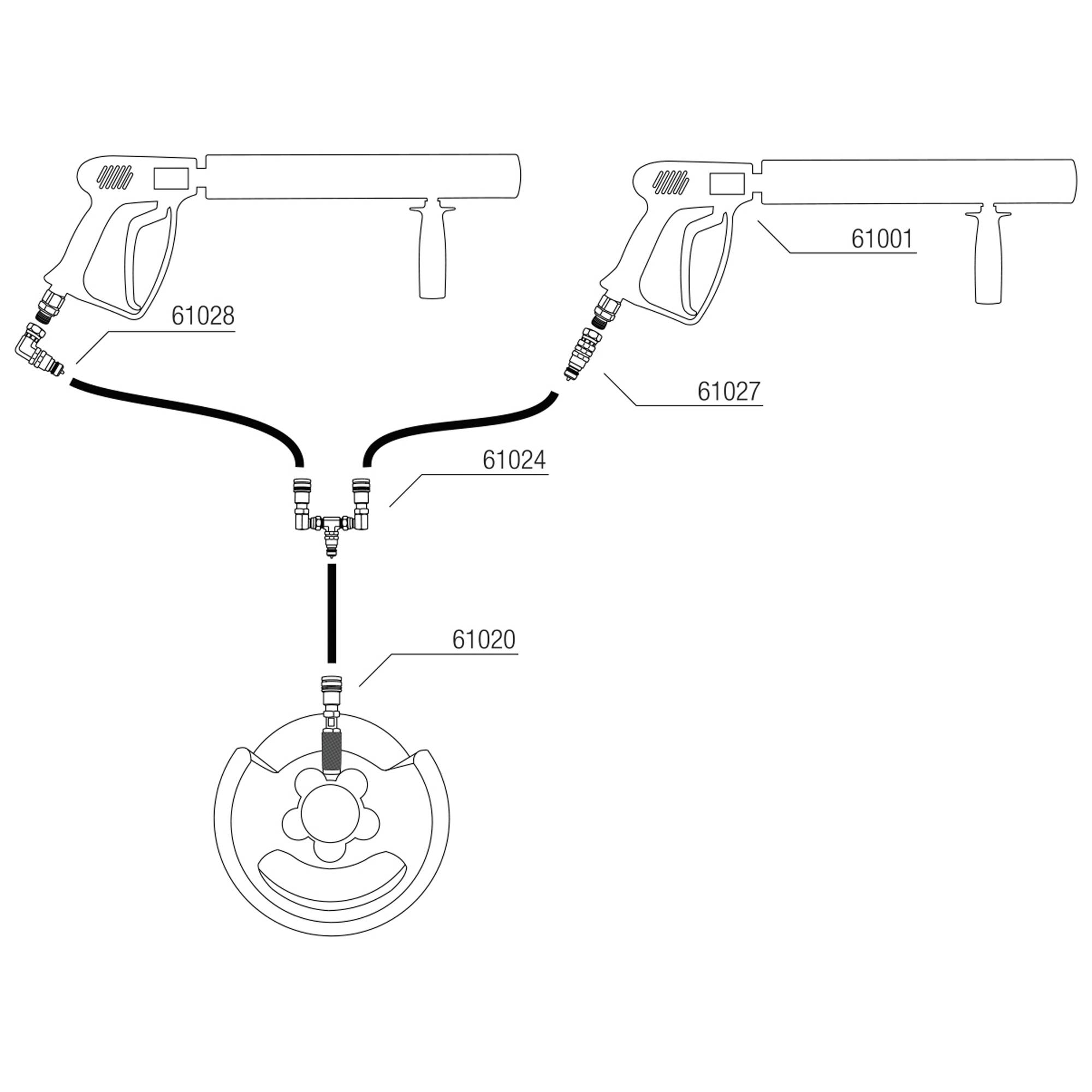 Showtec CO? Bottle to 3/8 Q-Lock Adapter Geschlossenes System