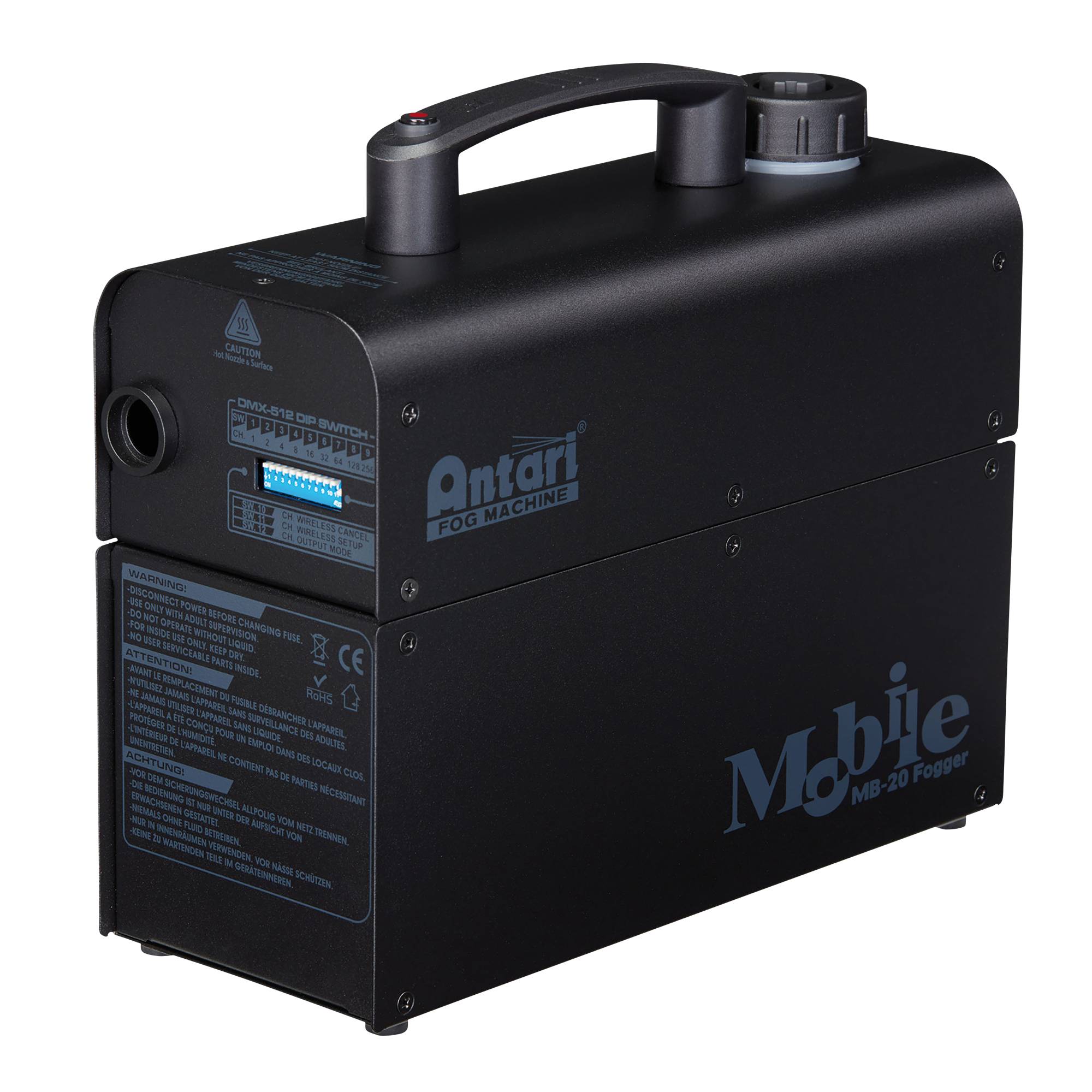 Antari MB-20X Mobile Fog Machine Batteriebetriebener 600 W Nebelgenerator