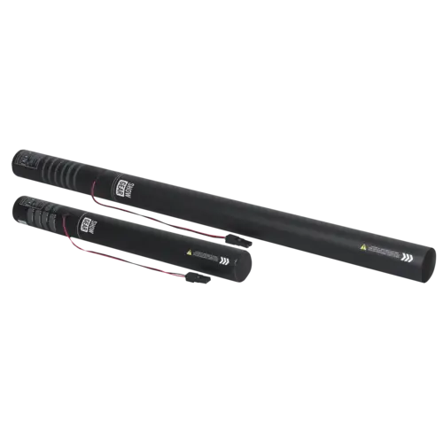 Showgear Electric Streamer Cannon 50 cm, schwarz, feuerhemmend und biologisch abbaubar Showgear Electric Streamer Cannon 50 cm, schwarz, feuerhemmend und biologisch abbaubar