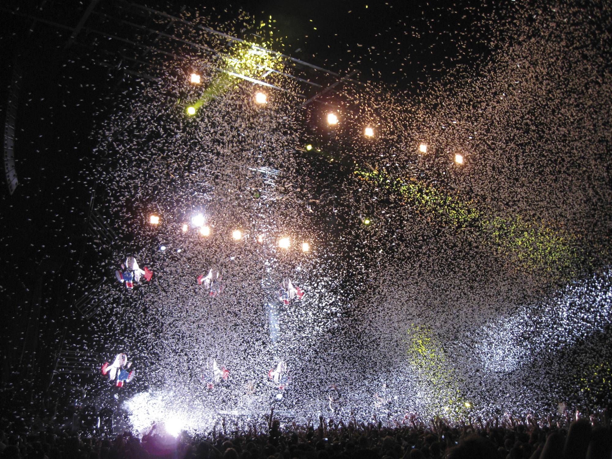 Showgear Electric Confetti Cannon 50 cm, weiß, feuerhemmend und biologisch abbaubar