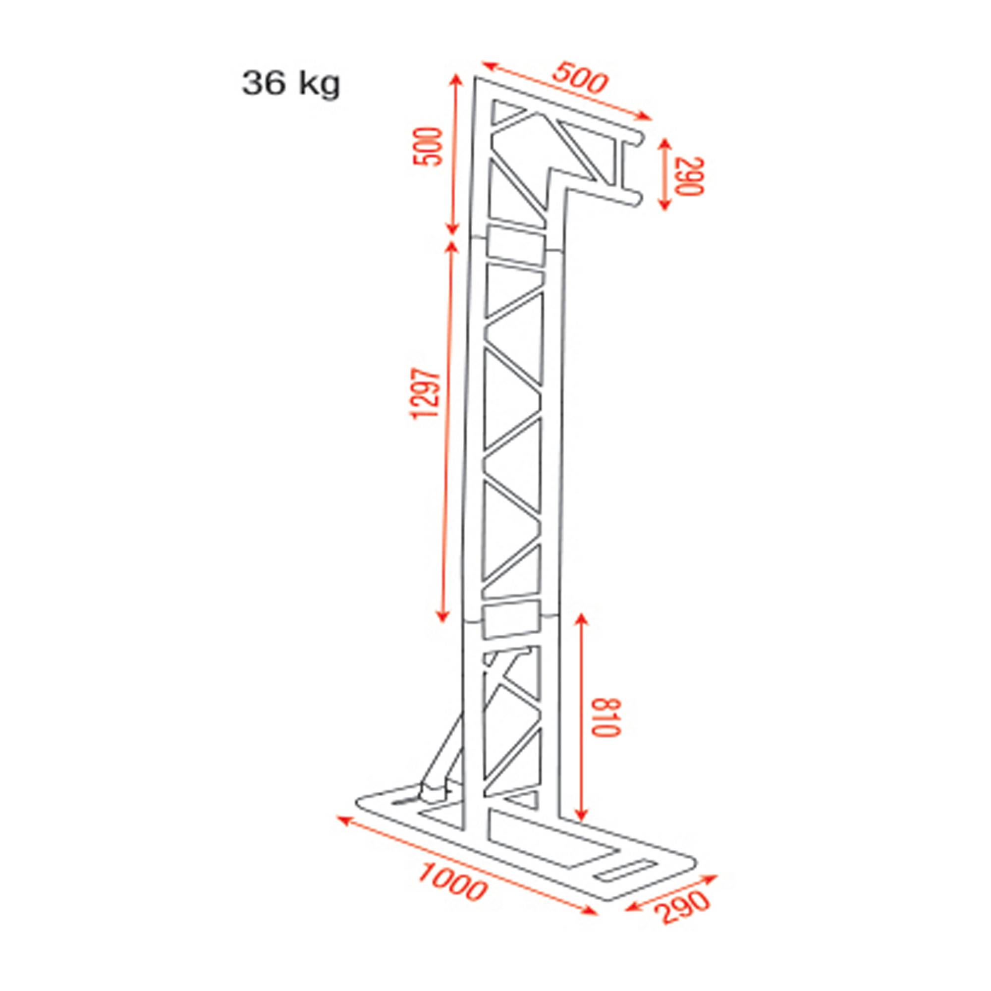 Showgear Mobile DJ Truss Stand