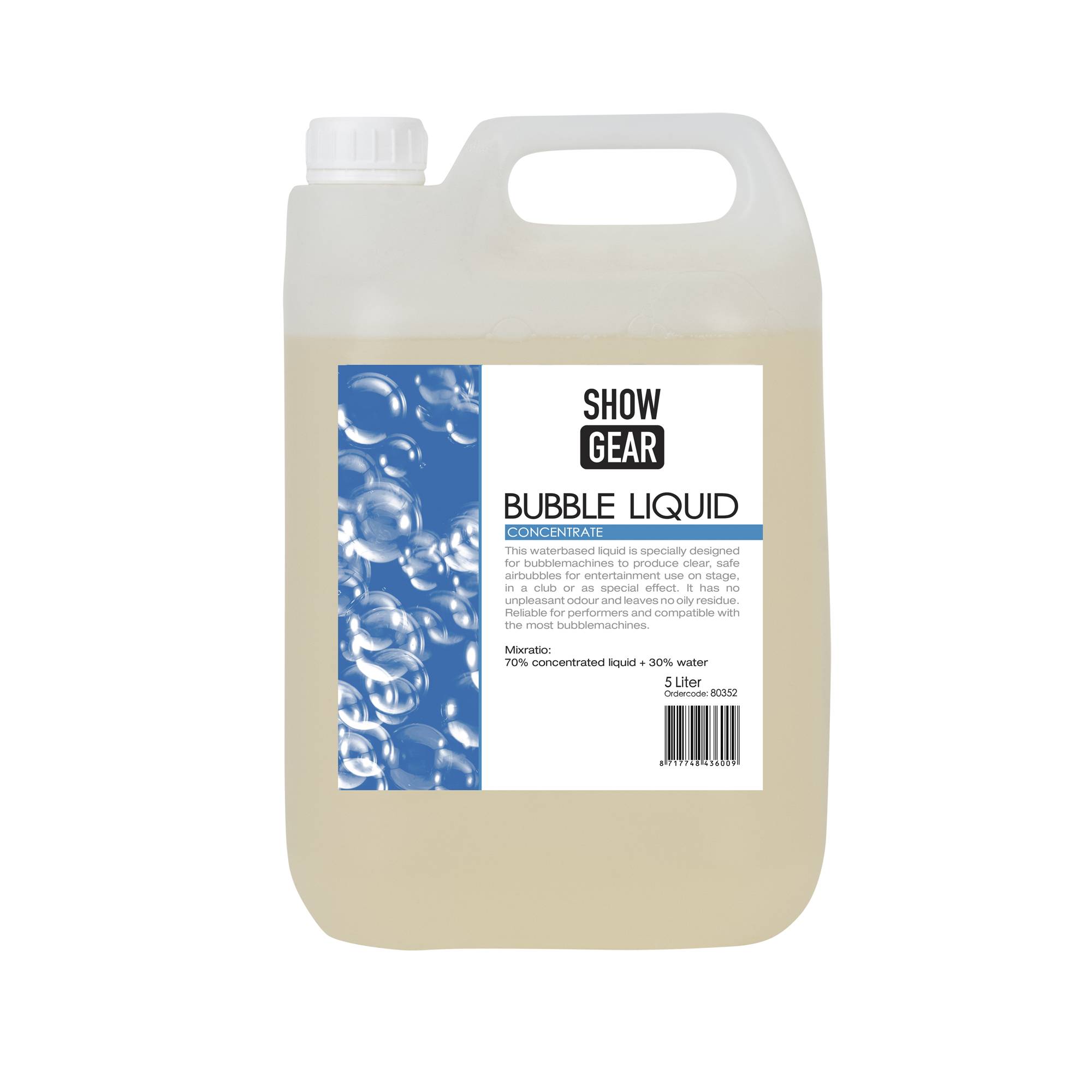 Showgear Bubble Liquid 5 Liter - Konzentrat