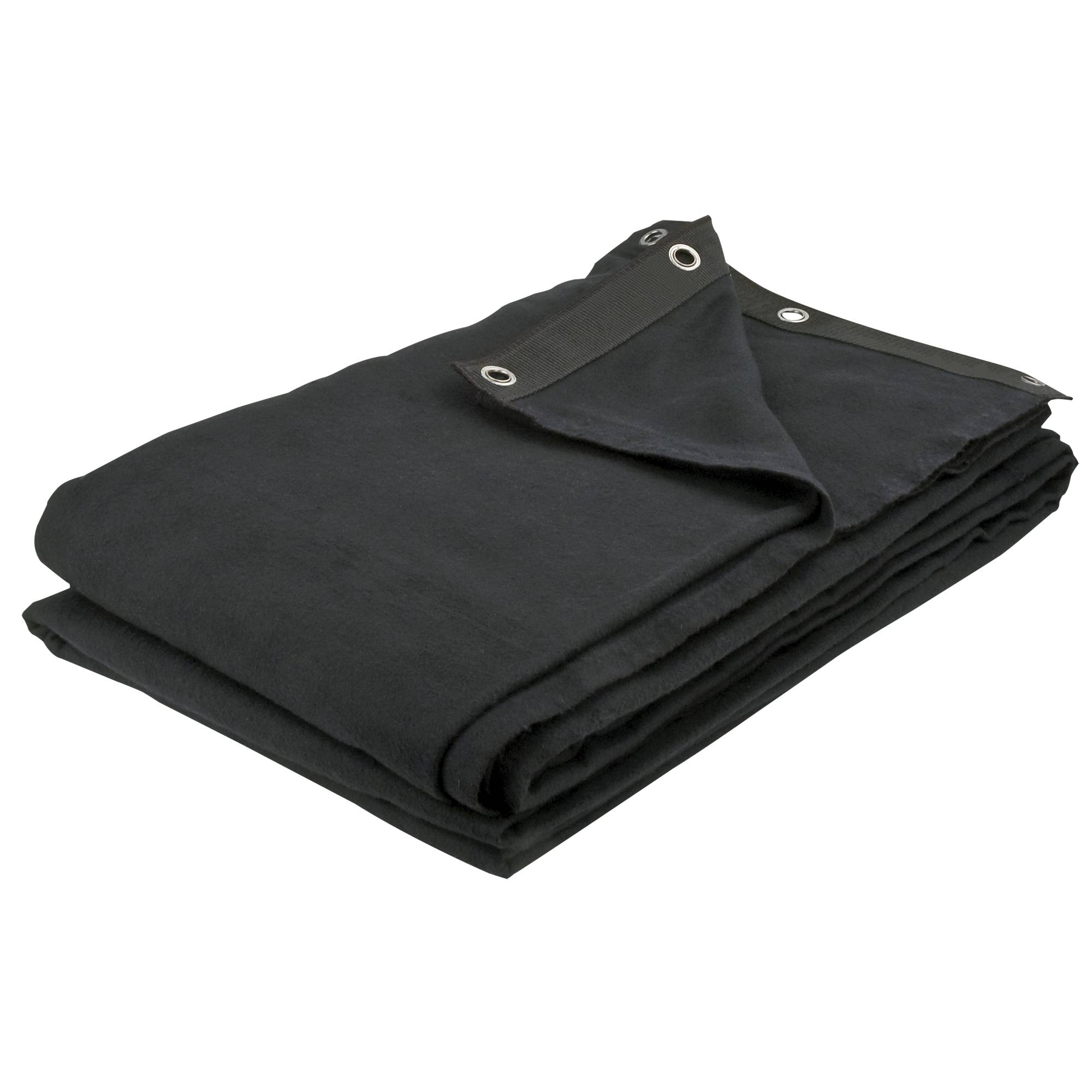 Showgear Backdrop Dekomolton 160 g/m² Schwarz - 300 x 400 cm (B x L)