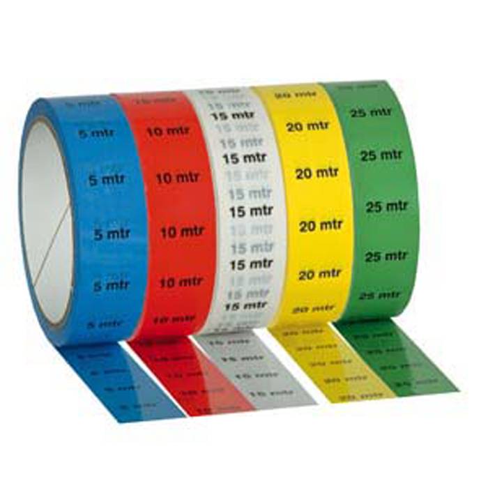 Showgear Marker / Indicator Tape "20 m" Markierung - gelb