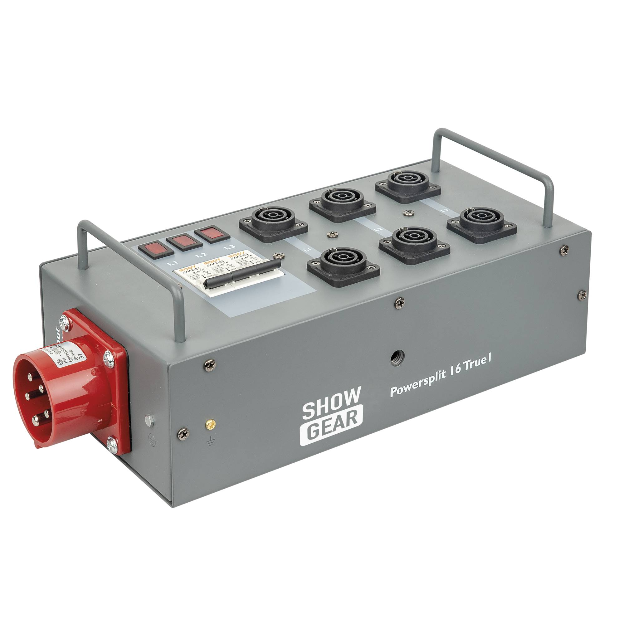 Showgear Power Split 16 True CEE 16A Powersplit mit Sicherung - CEE zu ProPower True1