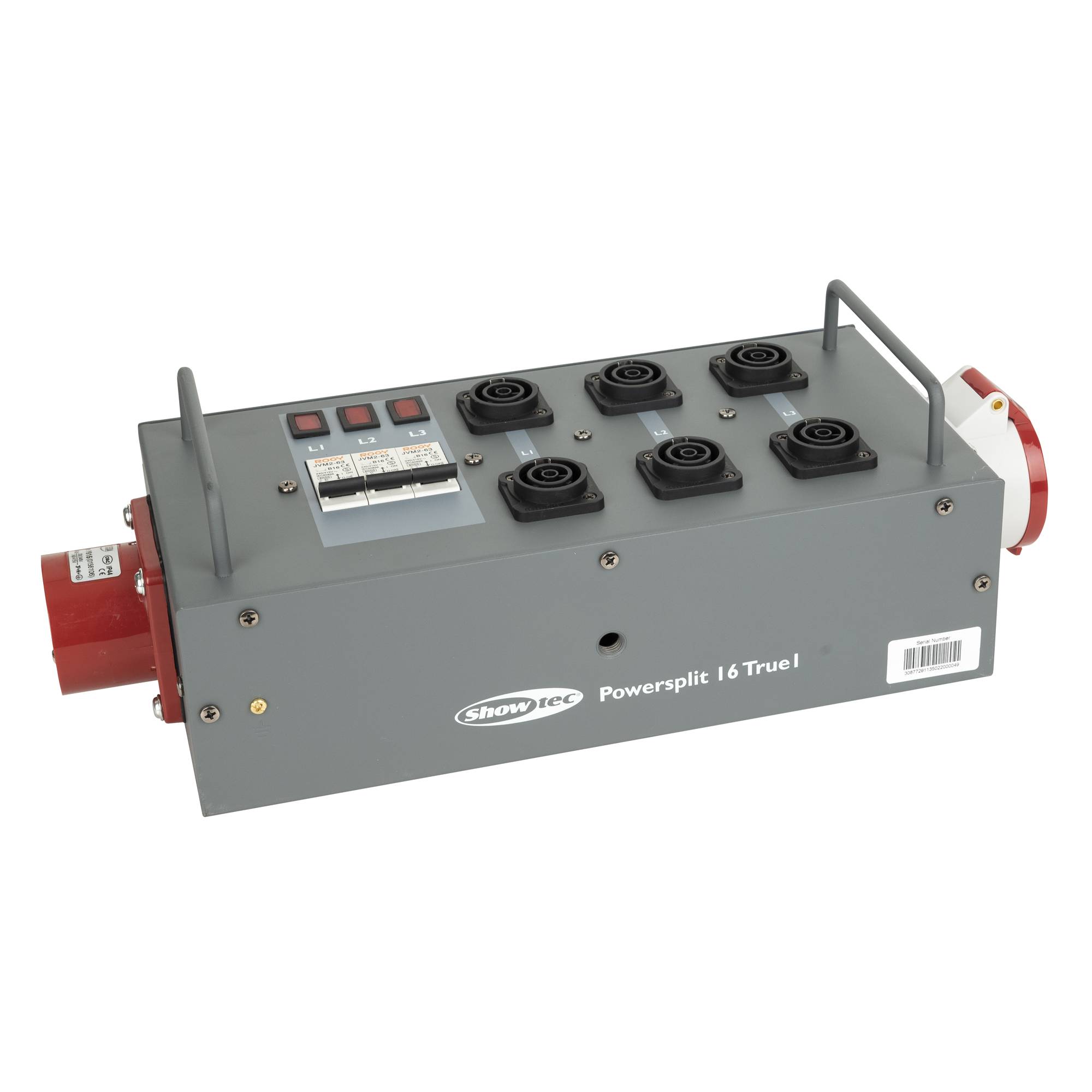 Showgear Power Split 16 True CEE 16A Powersplit mit Sicherung - CEE zu ProPower True1