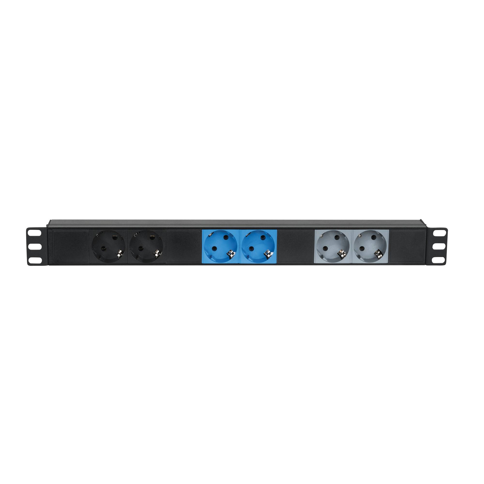 Showgear 19" 1U CEE16A To 6x Sockets 3-Phasen-Splitter