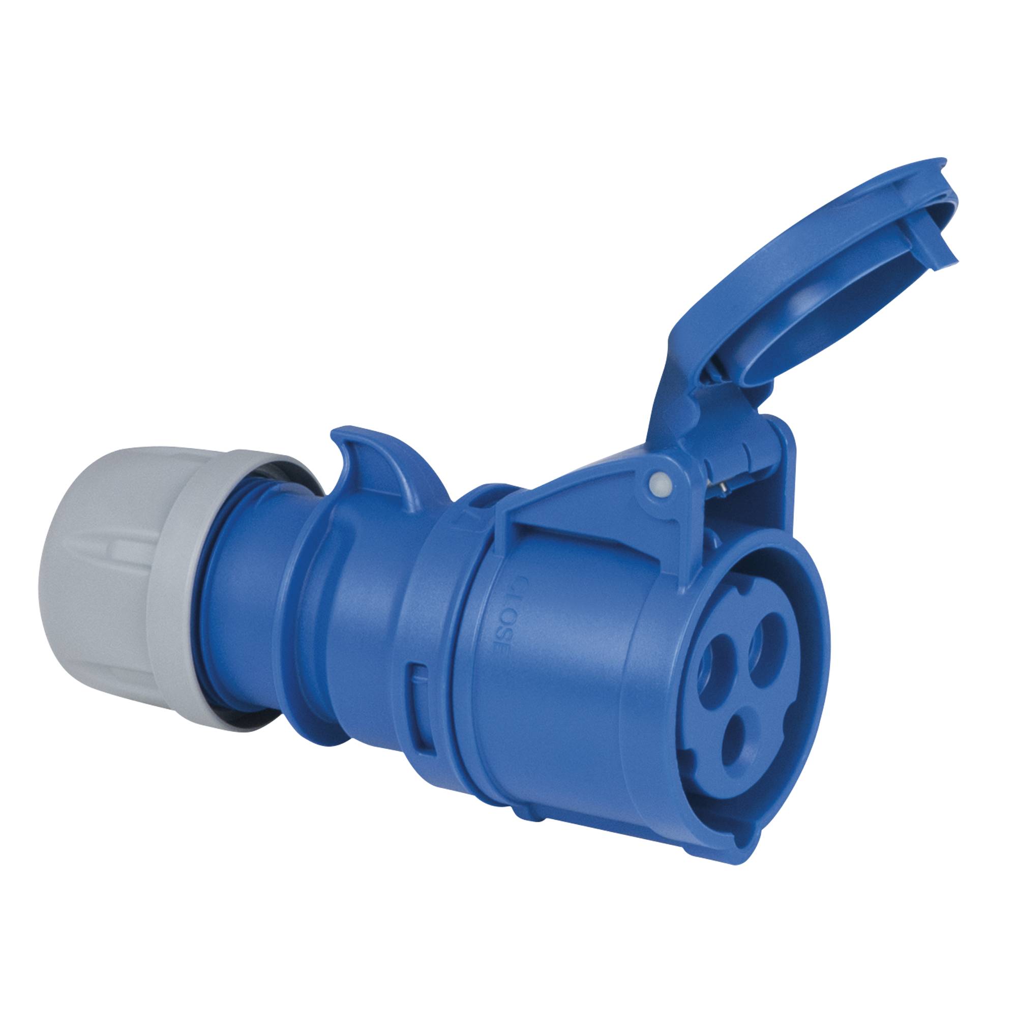 PCE CEE 16 A/240 V - 3P Plug female Blau - IP44