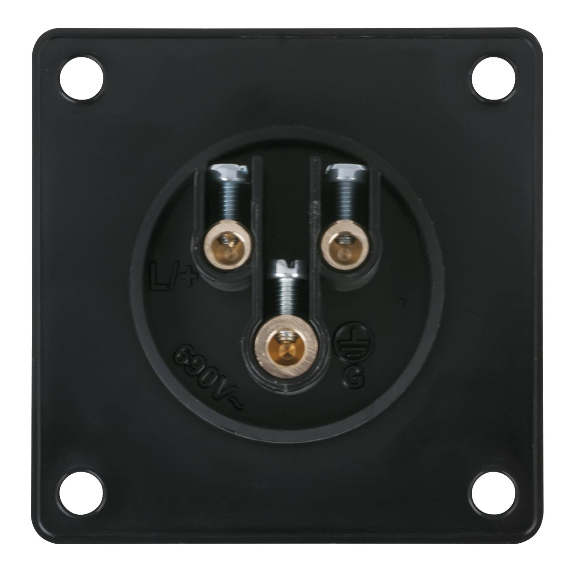 PCE CEE 16 A/240 V - 3P Socket female Schwarz - IP44