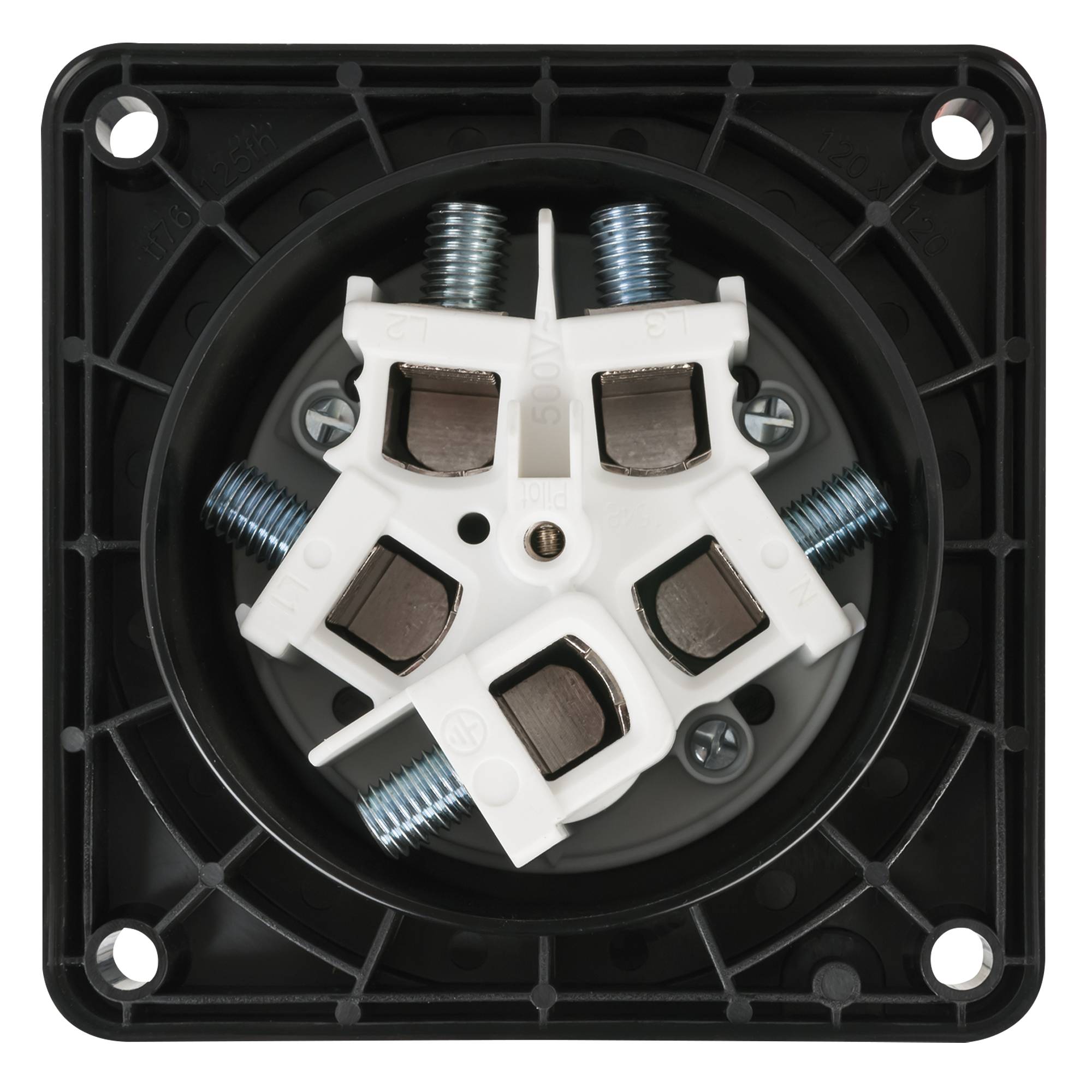 PCE CEE 125 A/400 V 5-pin Socket male Schwarz - IP67