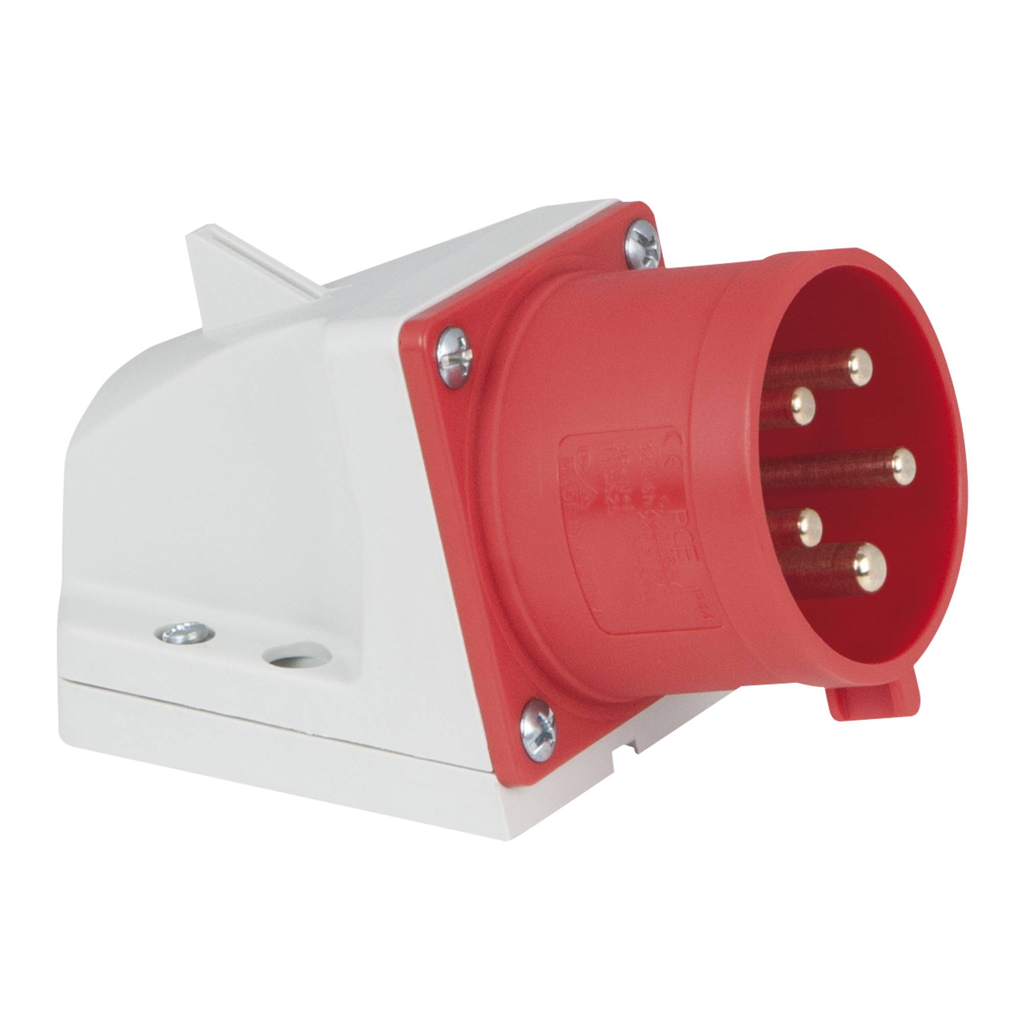 PCE CEE 32 A/400 V 5P Wallmount - male Rot - IP44