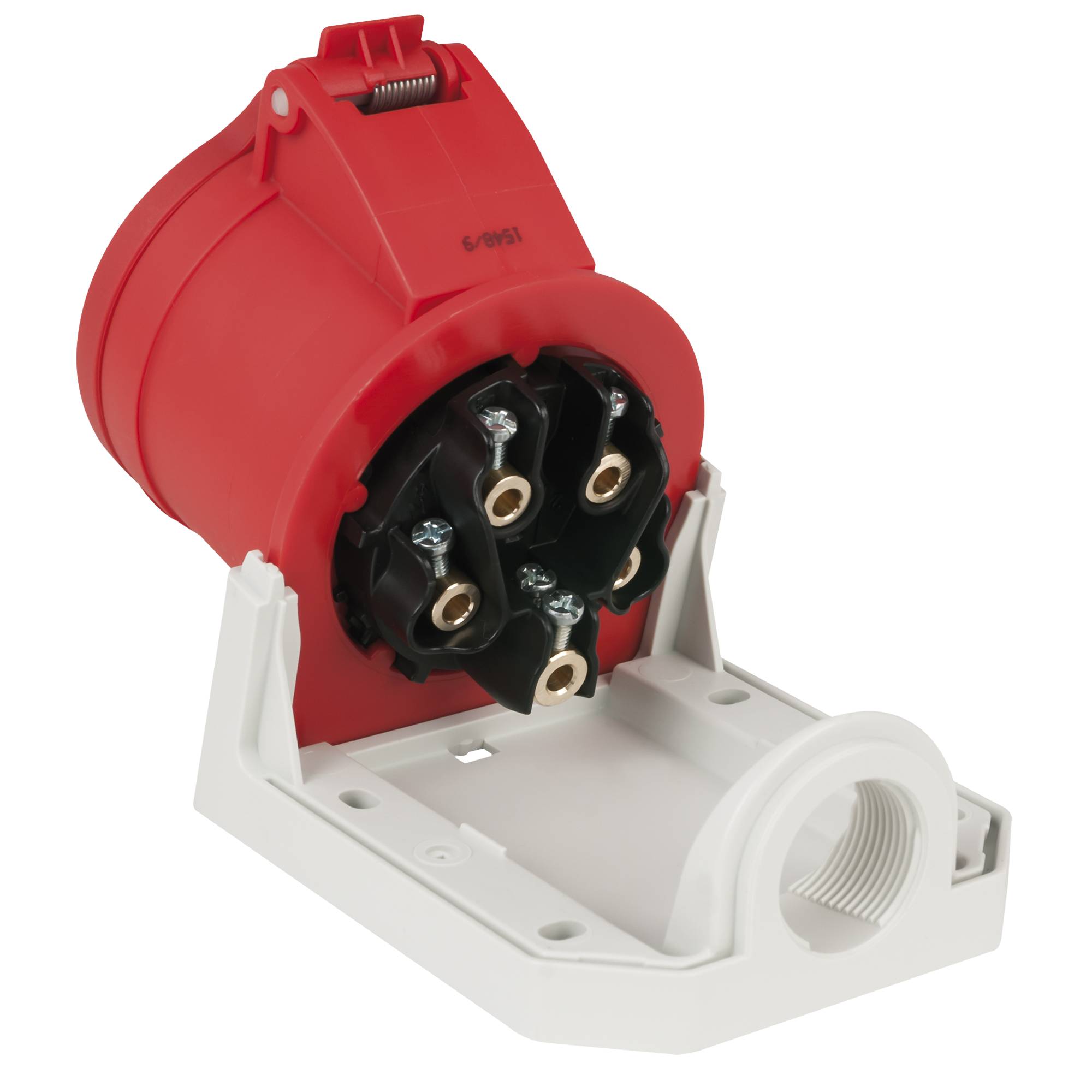 PCE CEE 32 A/400 V 5P Wallmount - female Rot - IP44