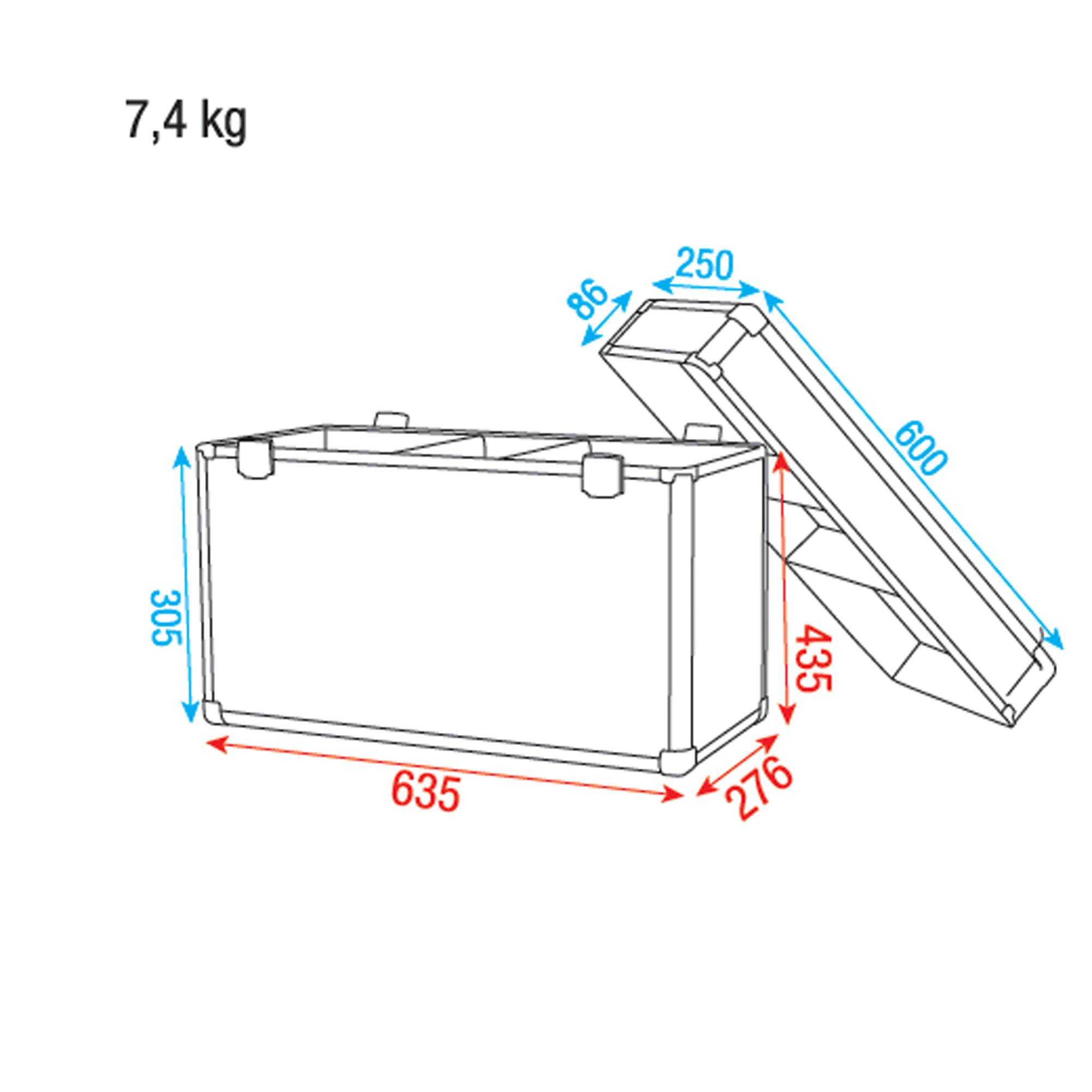 Showtec Case for 2x Phantom 65 Value Line