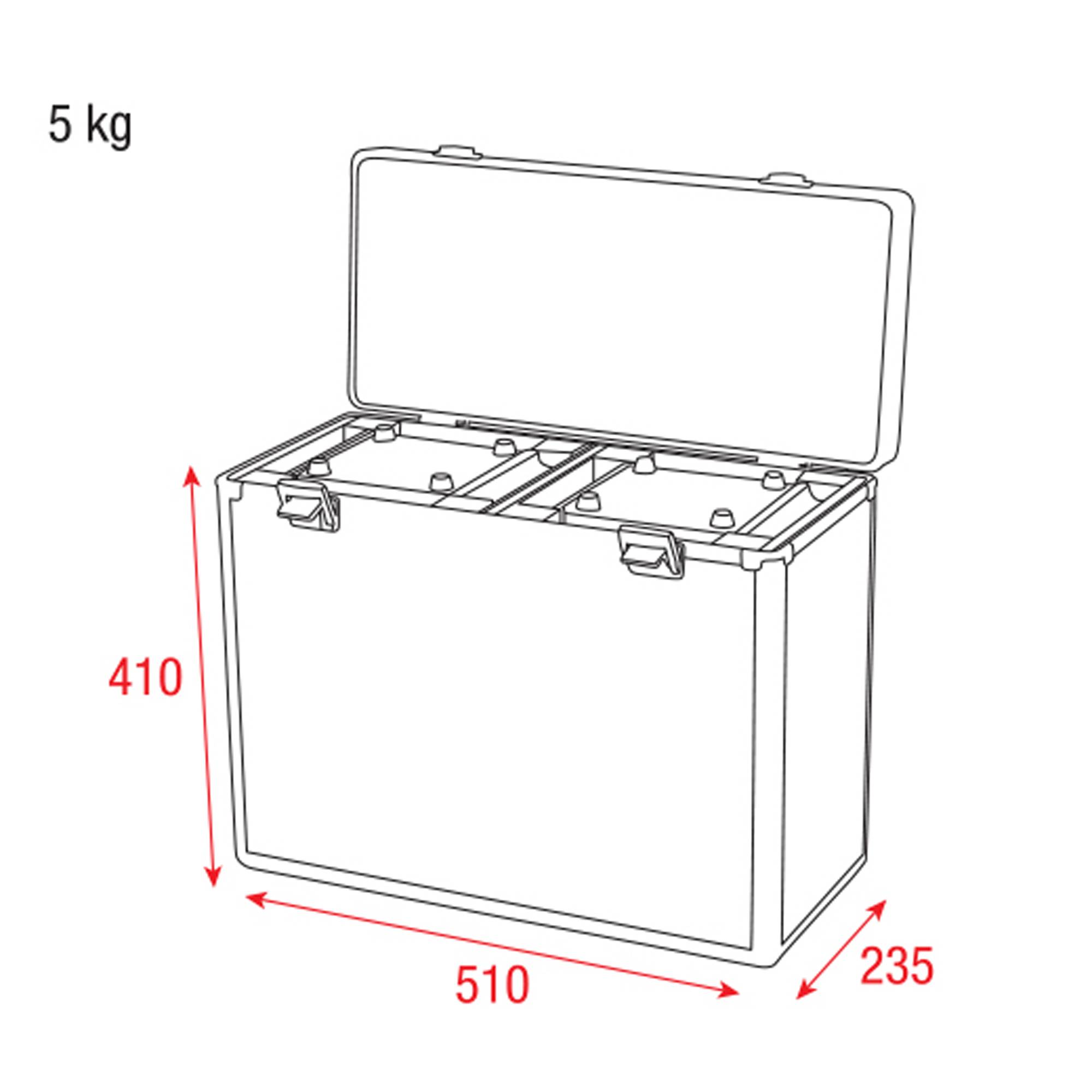Showtec Case for 2x Shark One (Spot/Wash Zoom/Wash/Combi) Value Line Flight Case
