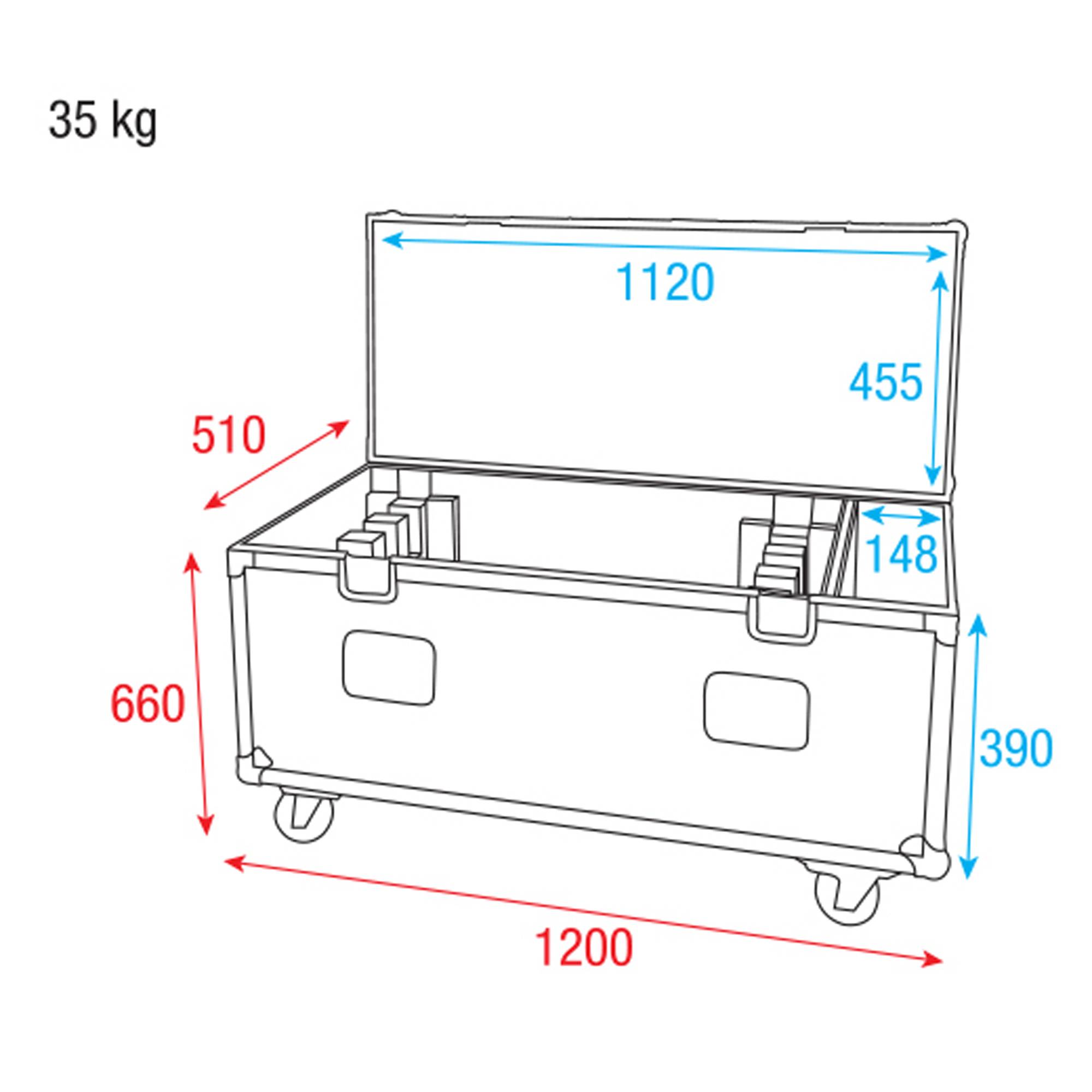 Showtec Case for 8x Pulse Pixel Bar 16 Flightcase