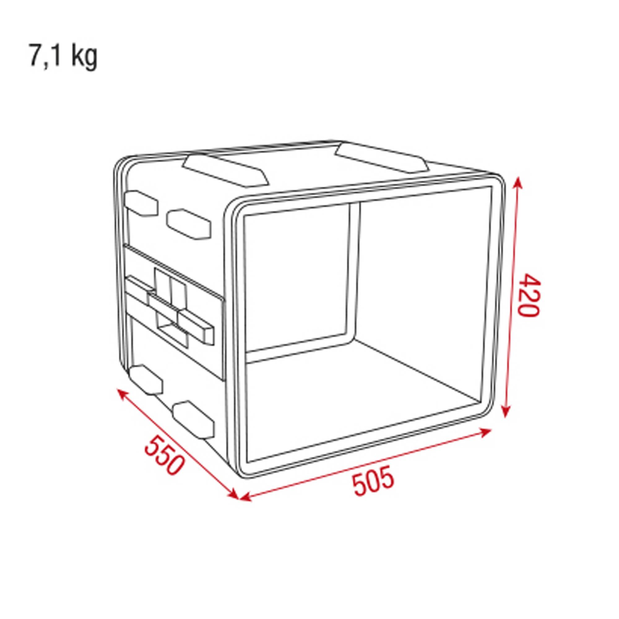 Showgear Double Door Case 8HE