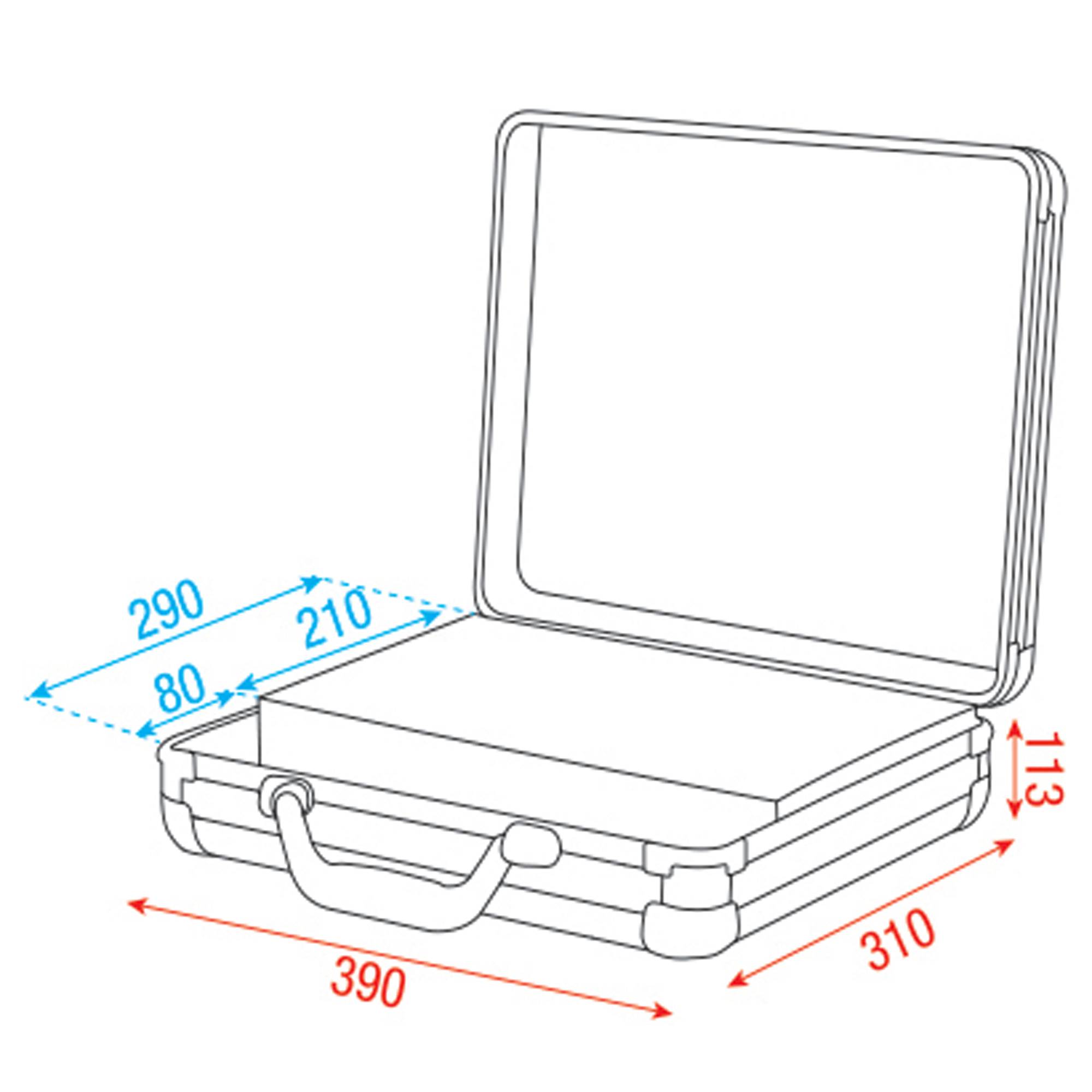 Showgear Case for 7 Microphones Schwarz