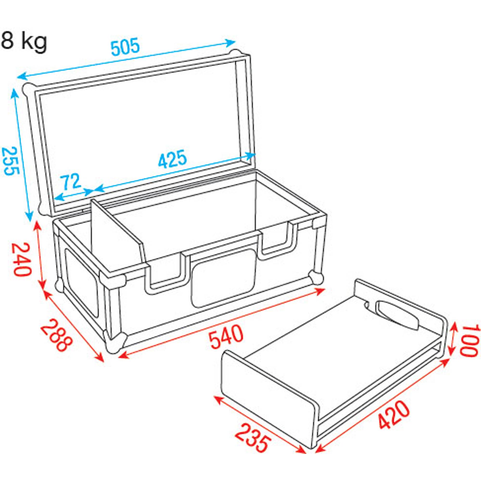 Showgear Conical Adapter Case Für 48 Adapter