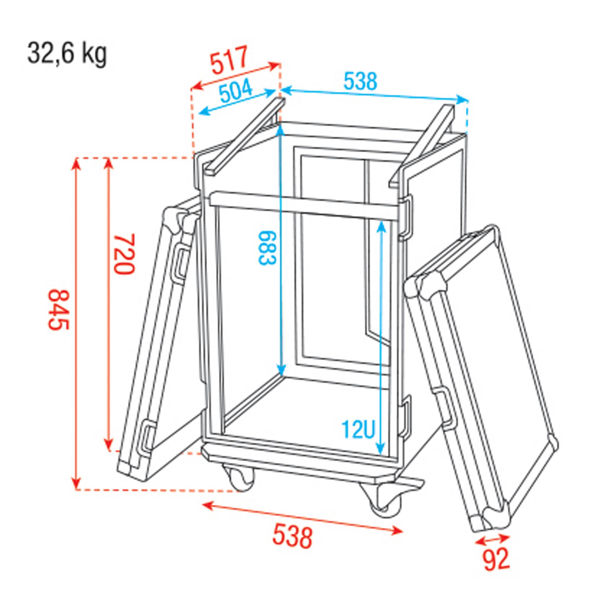 Showgear Combi Case 12HE + 10HE top