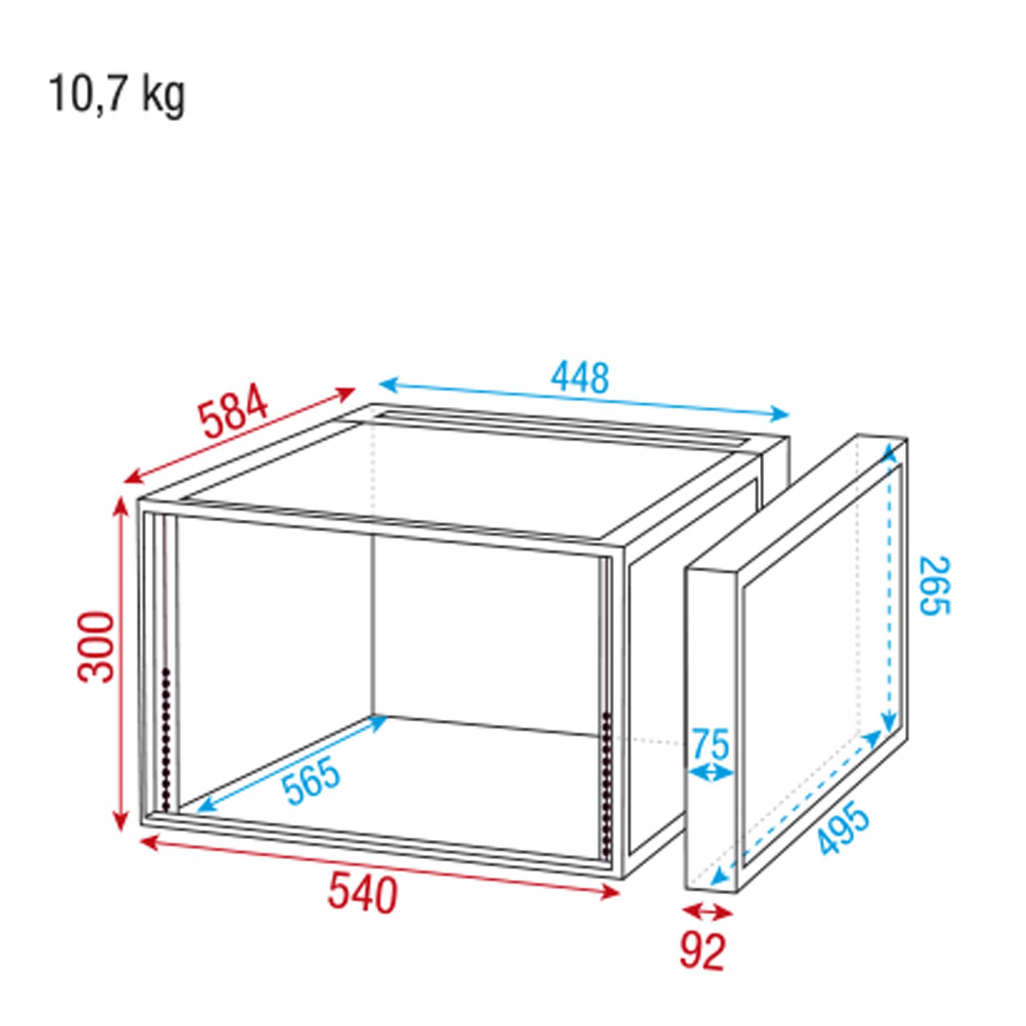 Showgear Double Door Case 6HE