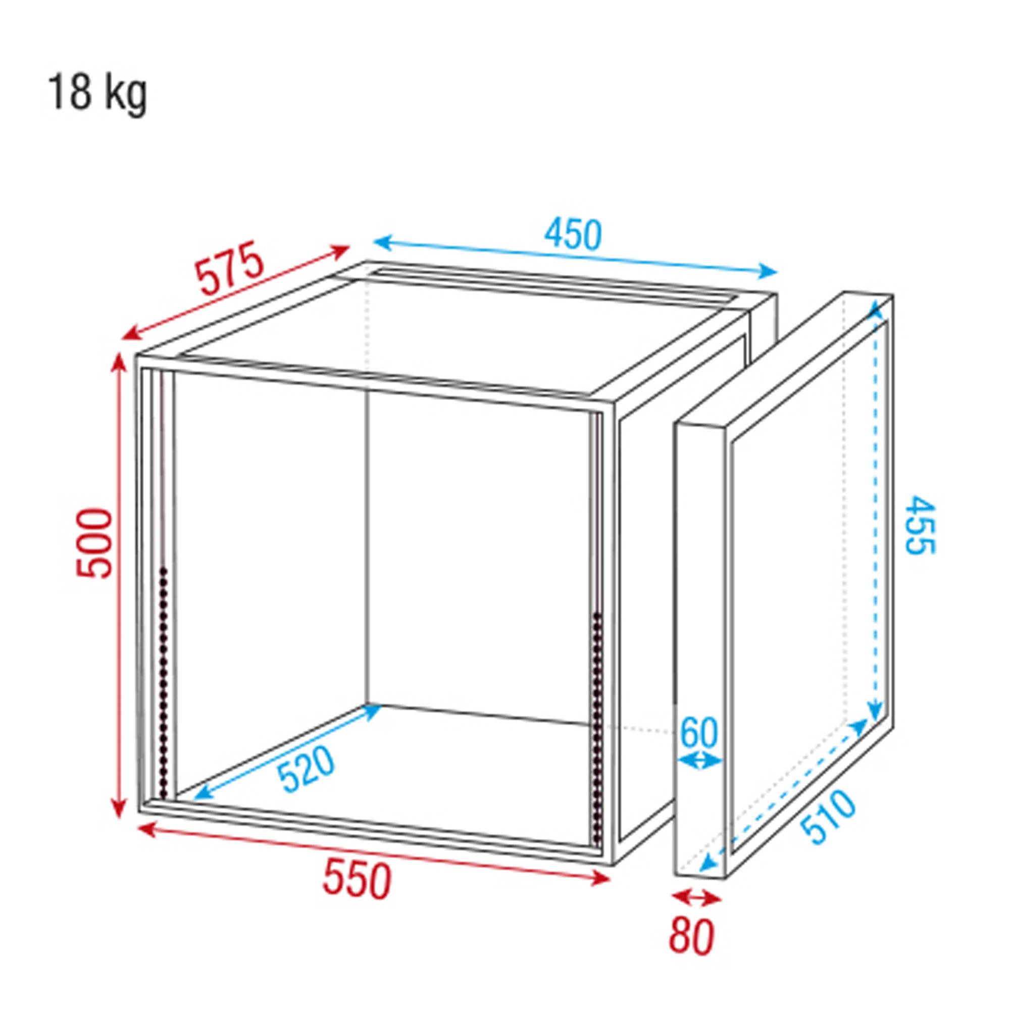 Showgear Double Door Case 10HE
