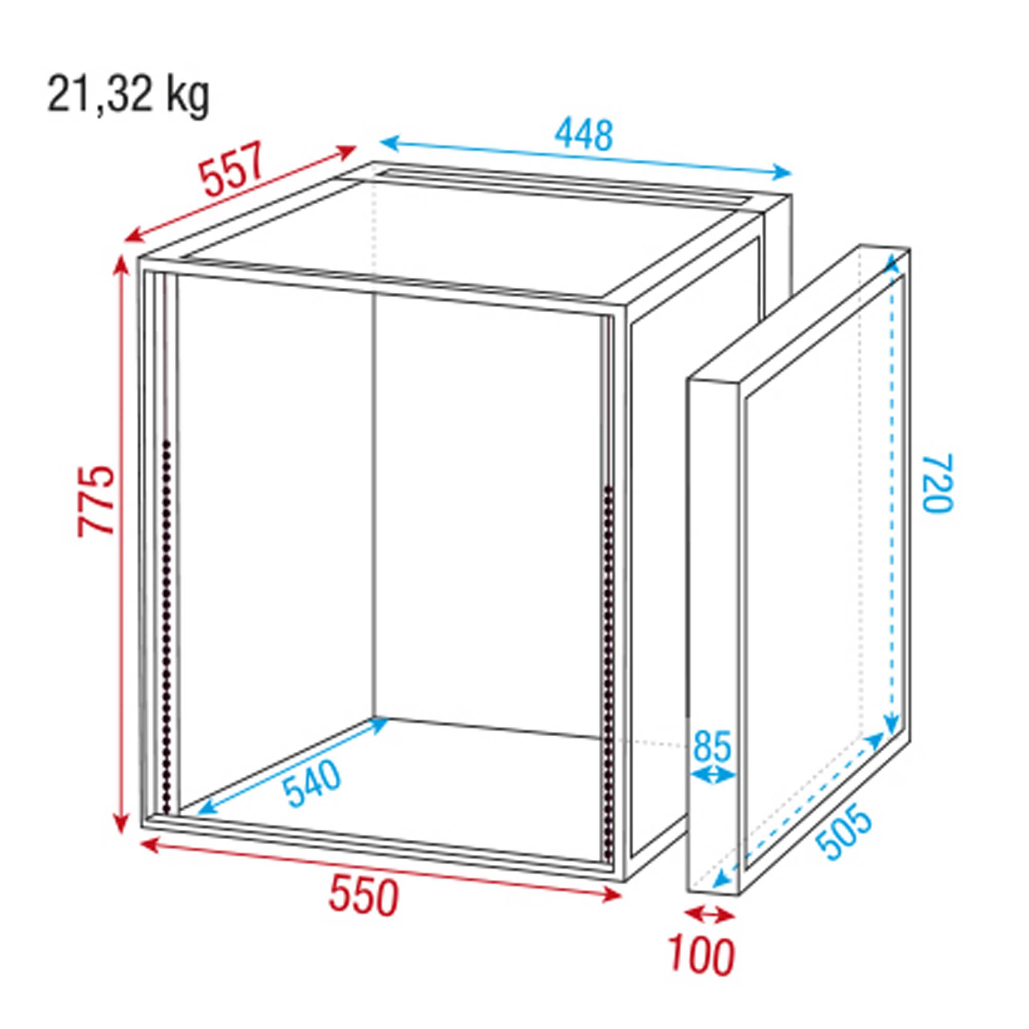 Showgear Double Door Case 16HE