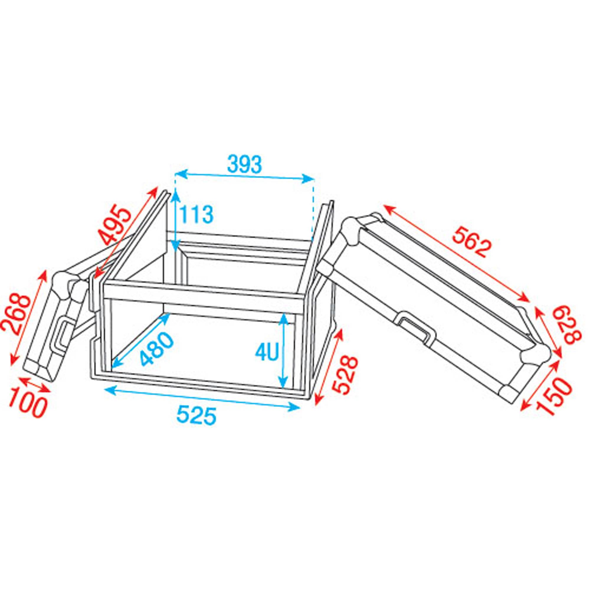 Showgear Combi Case 4HE + 10HE top