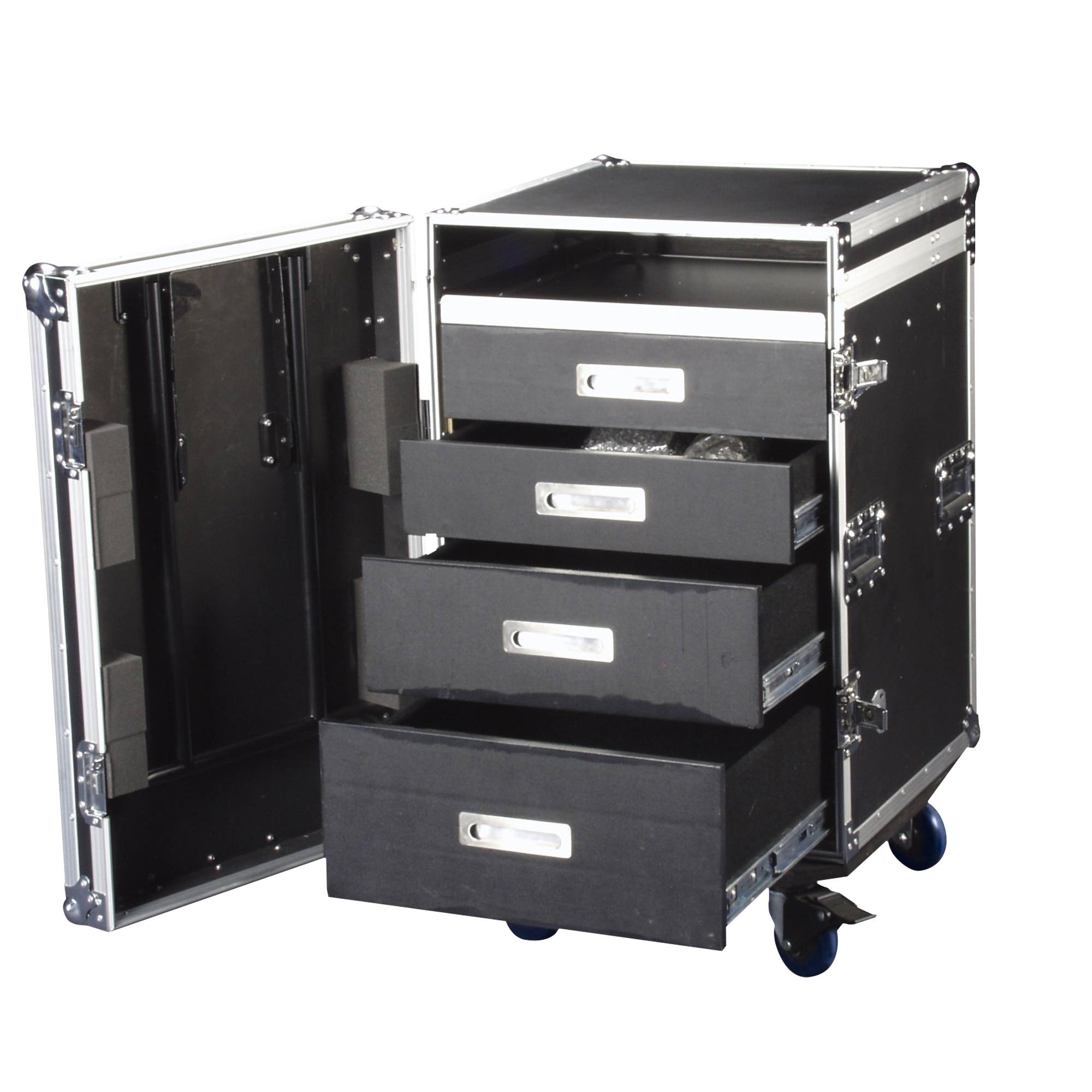 Showgear Drawer Case 12U + Work Surface 12HE-Case mit Schubladen + Arbeitsfläche