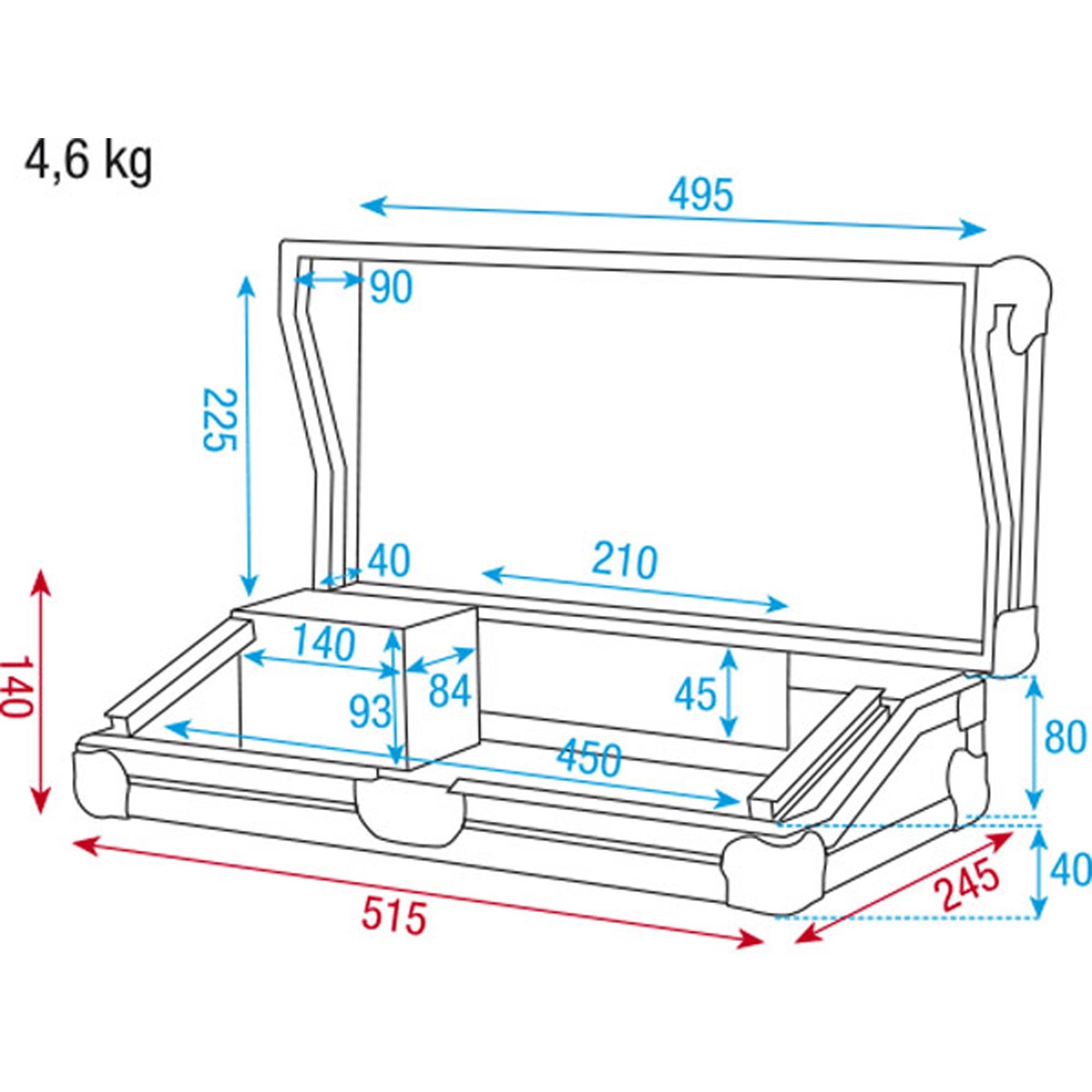 Showtec Case for Light Controller 3U Flightcase