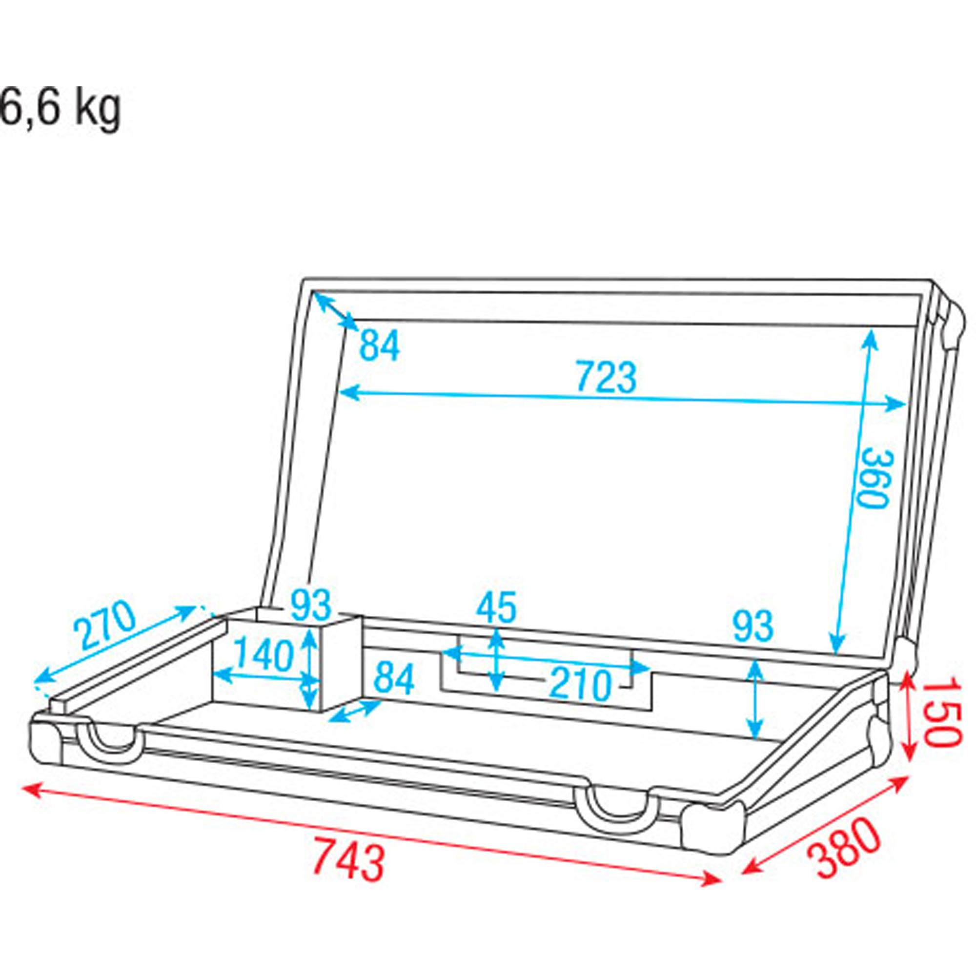 Showtec Case for Showmaster 48 Flightcase