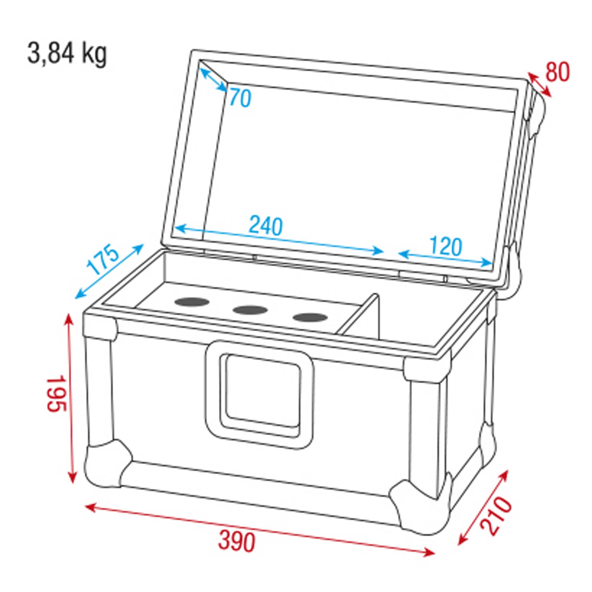 Showgear Pro Case for 6 Mics Professionelles Case für 6 Mikrofone