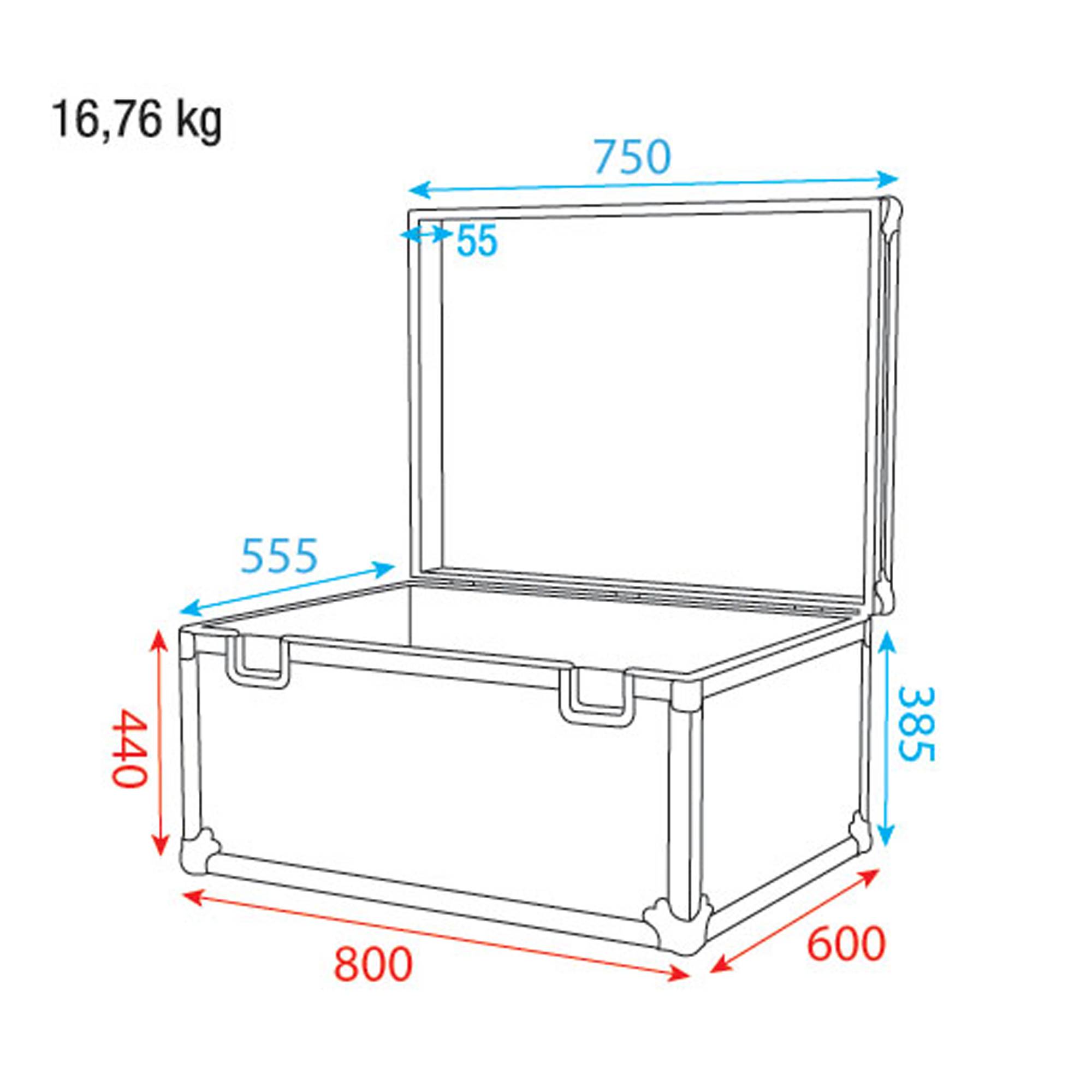 Showgear Stack Case 4 Flightcase