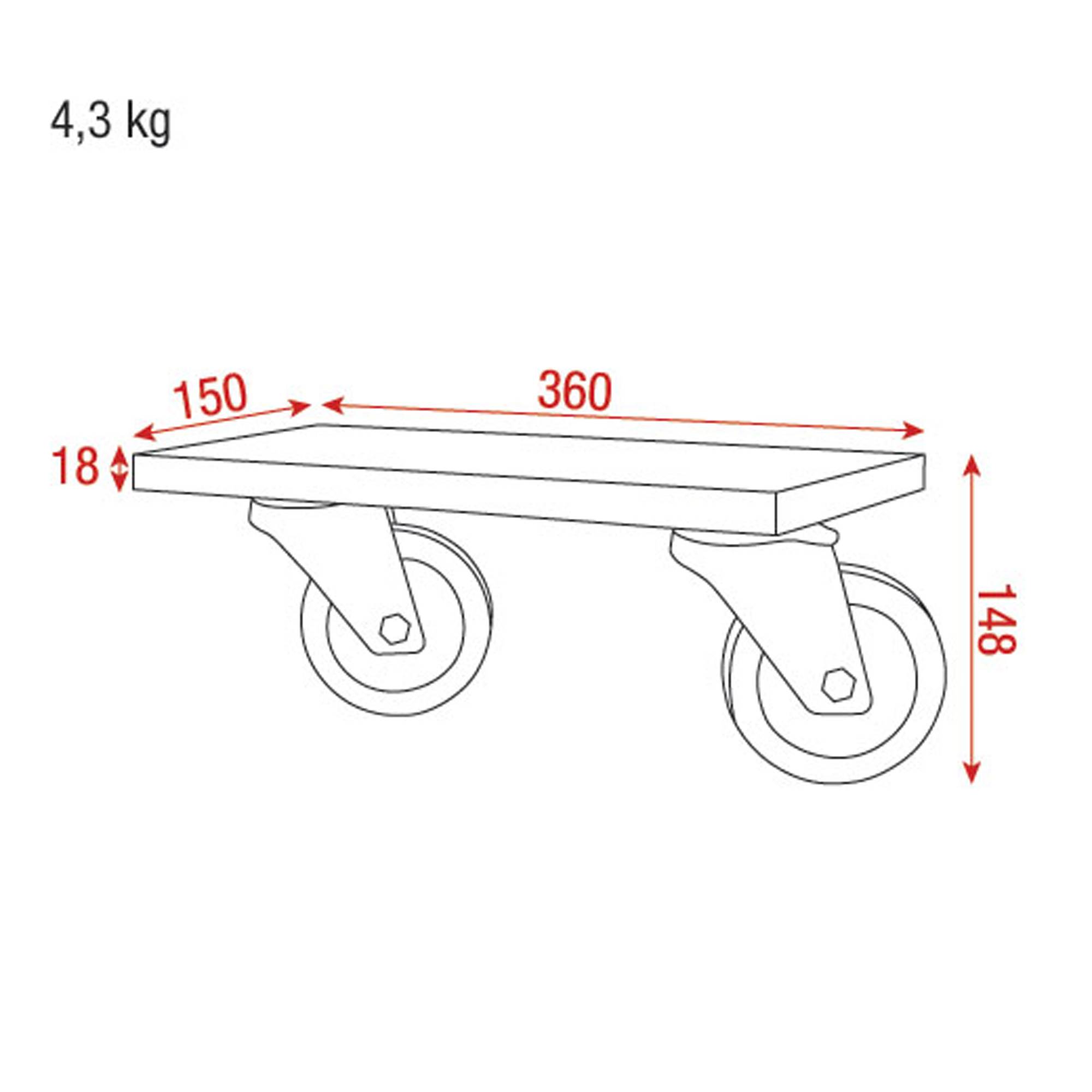 Showgear Wheel Set for Stack Cases Für Stack-Cases