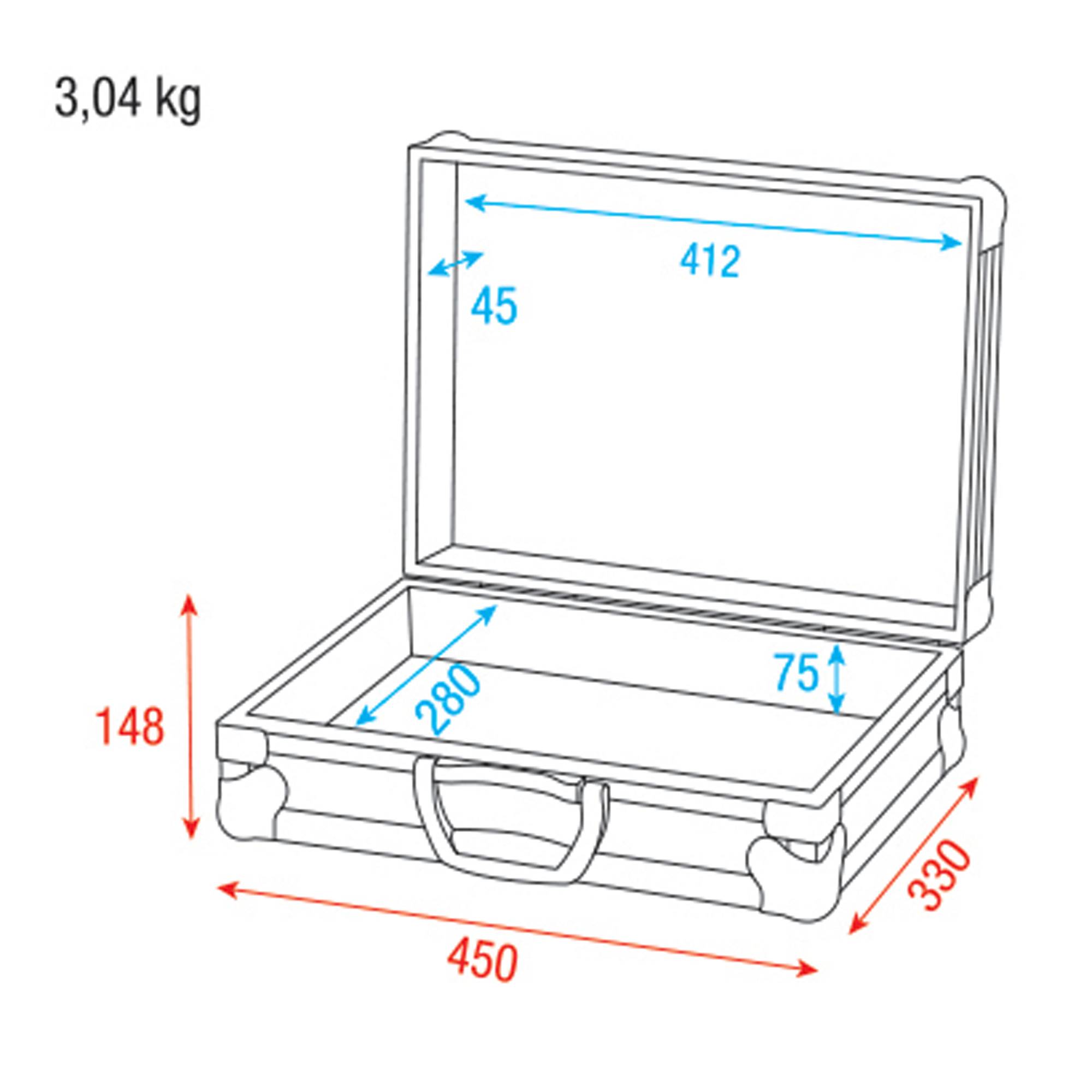 Showgear Universal Foam Case 1 Universalkoffer 1 mit Schaumstoffpolsterung