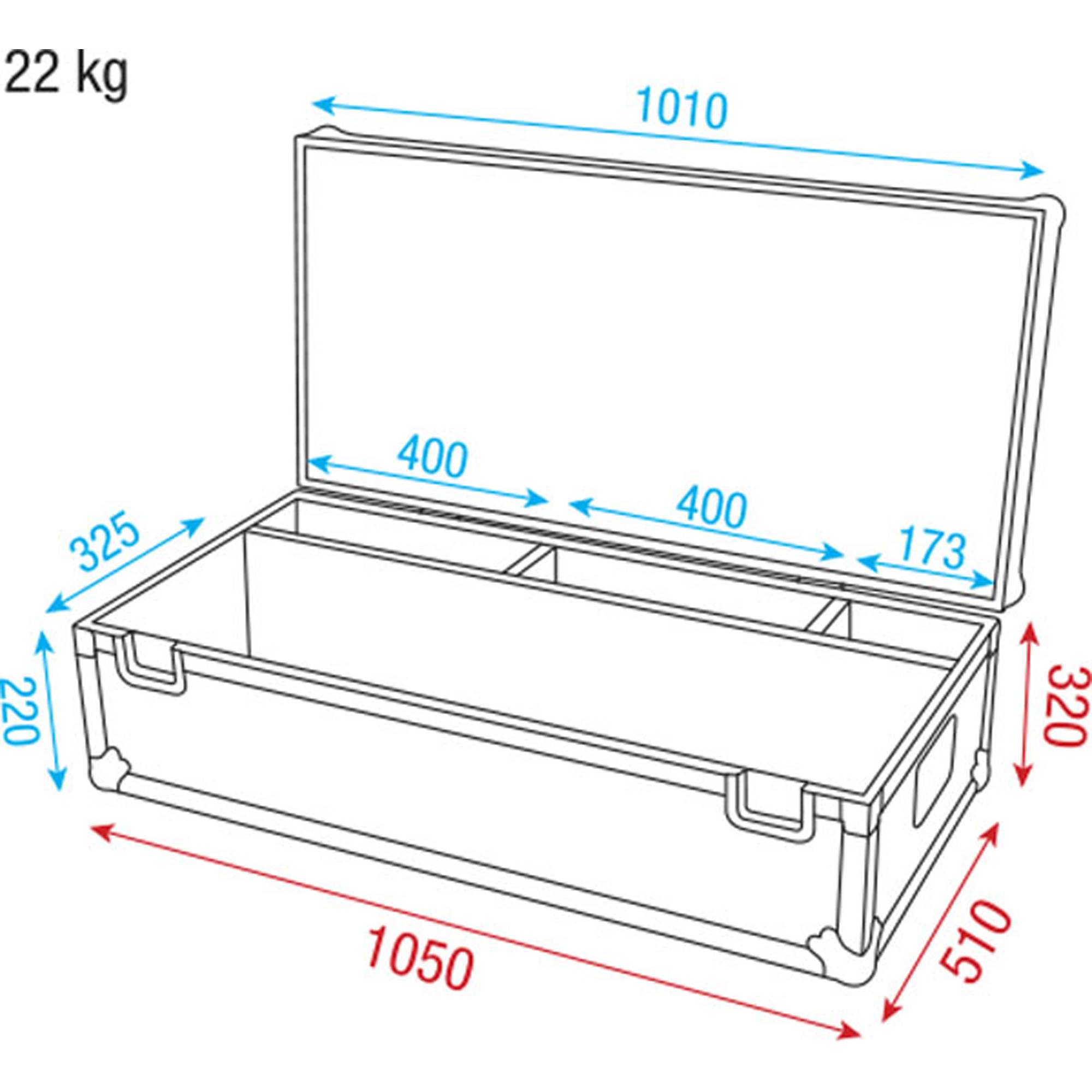 Showtec Case for 8x Octostrip für Octostrips Set, Controller + Kabel
