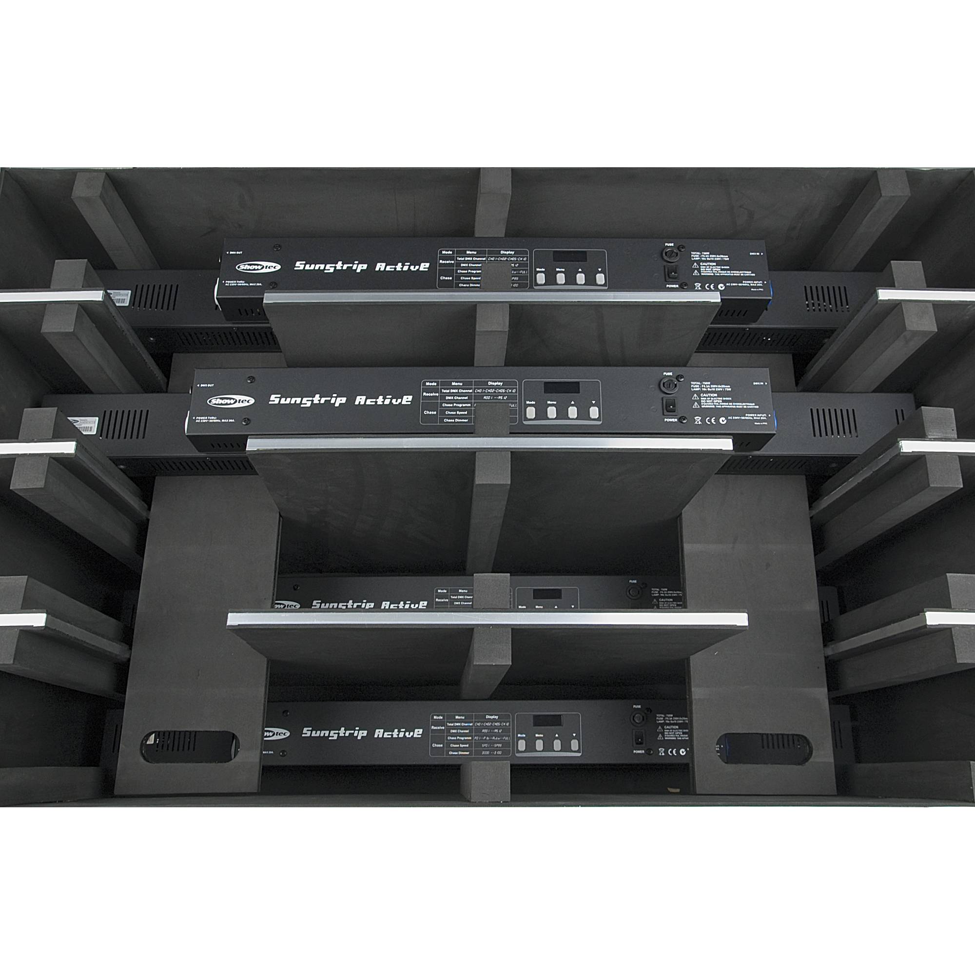 Showtec Case for 8x Sunstrip Active Flightcase