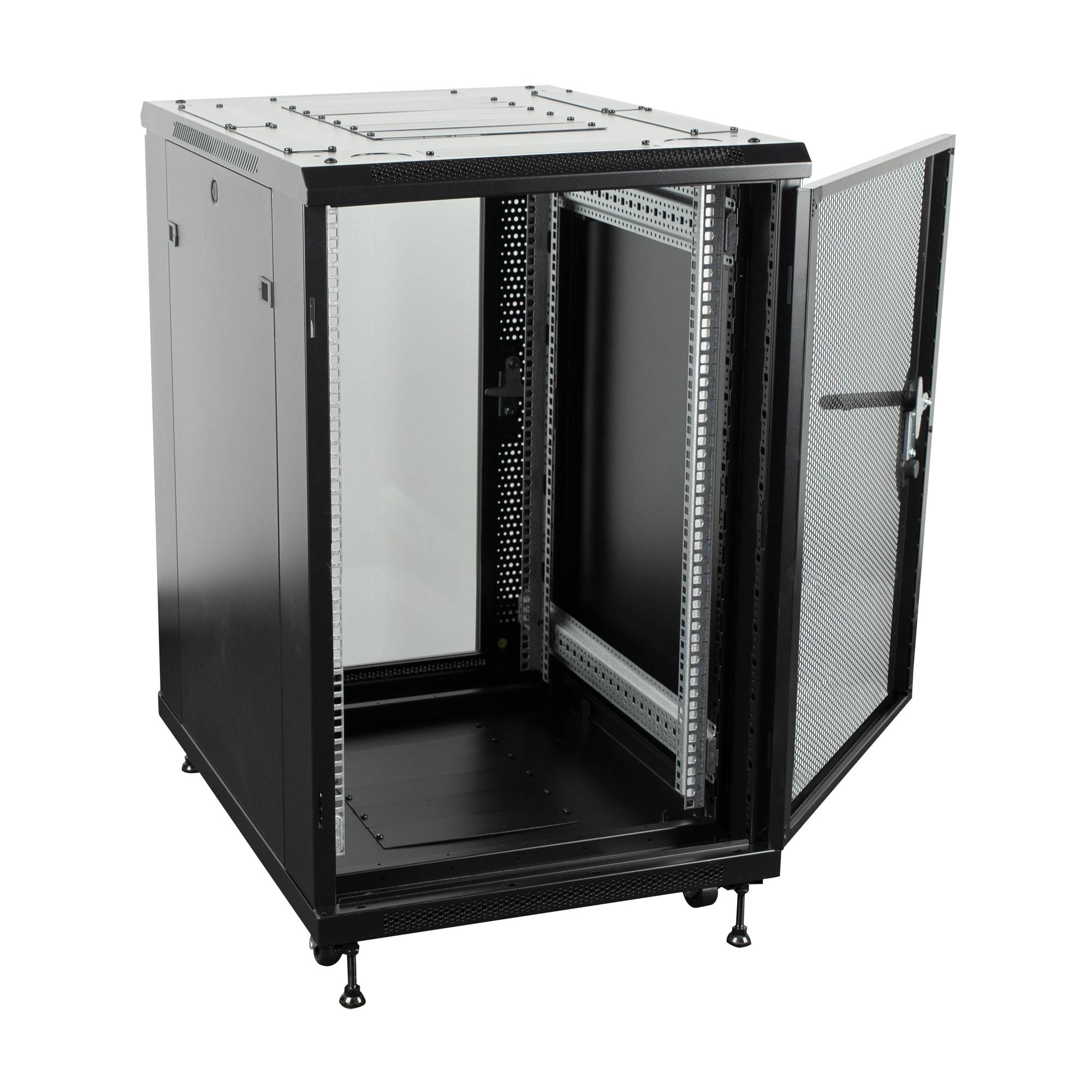 Showgear RCA-FSM-18 18 HE Netzwerkschrank mit Gittertür