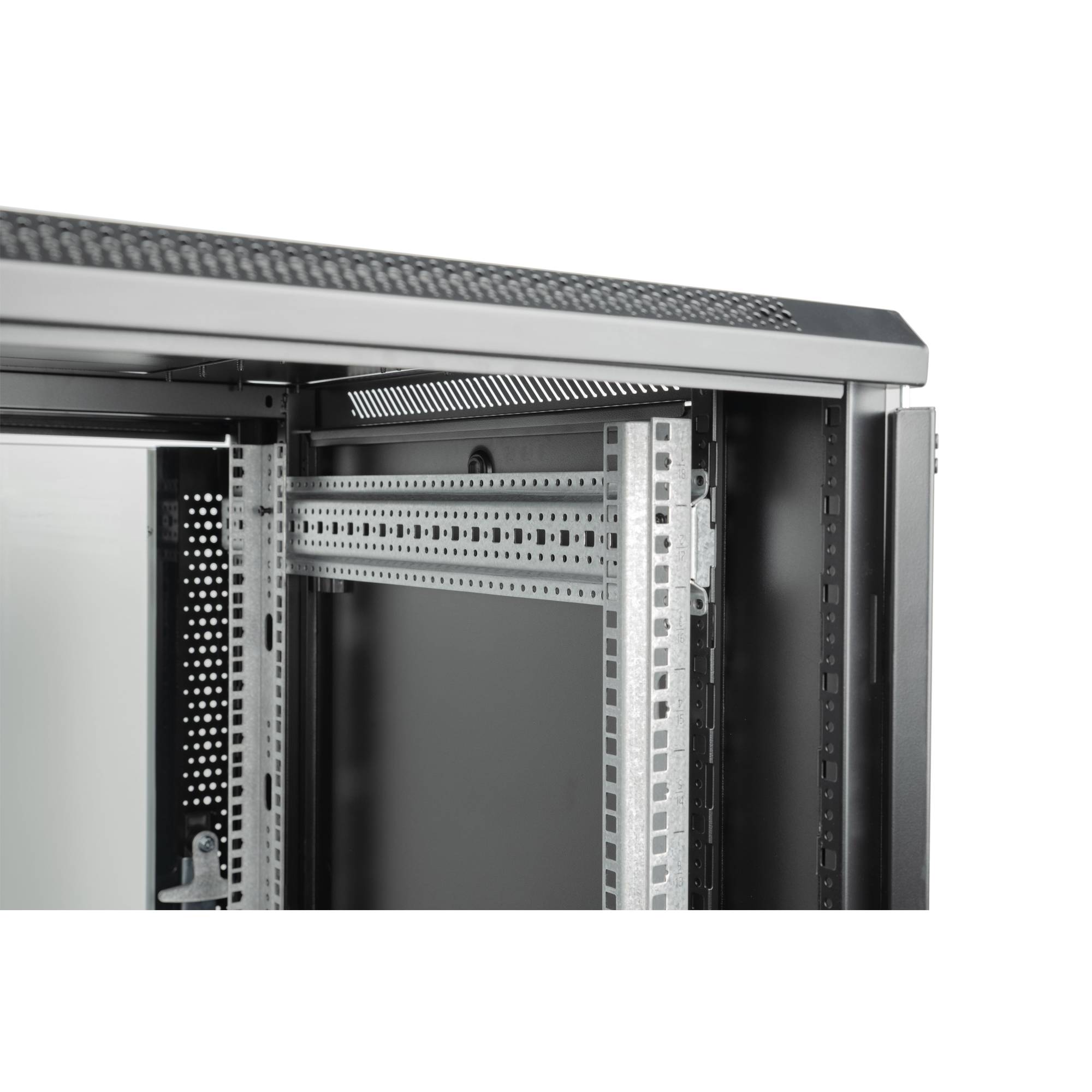 Showgear RCA-FSG-18 18 HE Netzwerkschrank mit Glastür