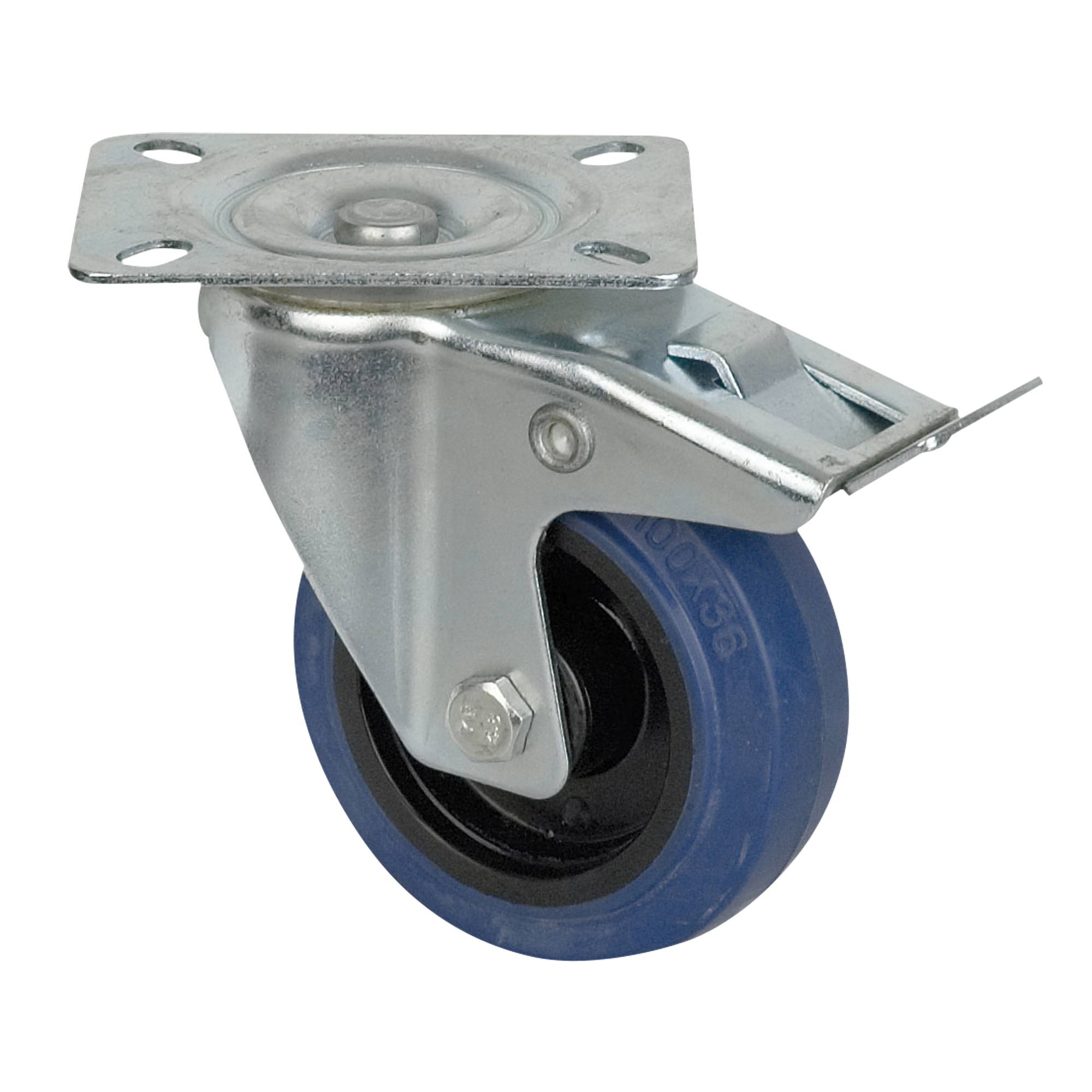 Showgear Swivel Blue Wheel Lenkbar, mit Bremse