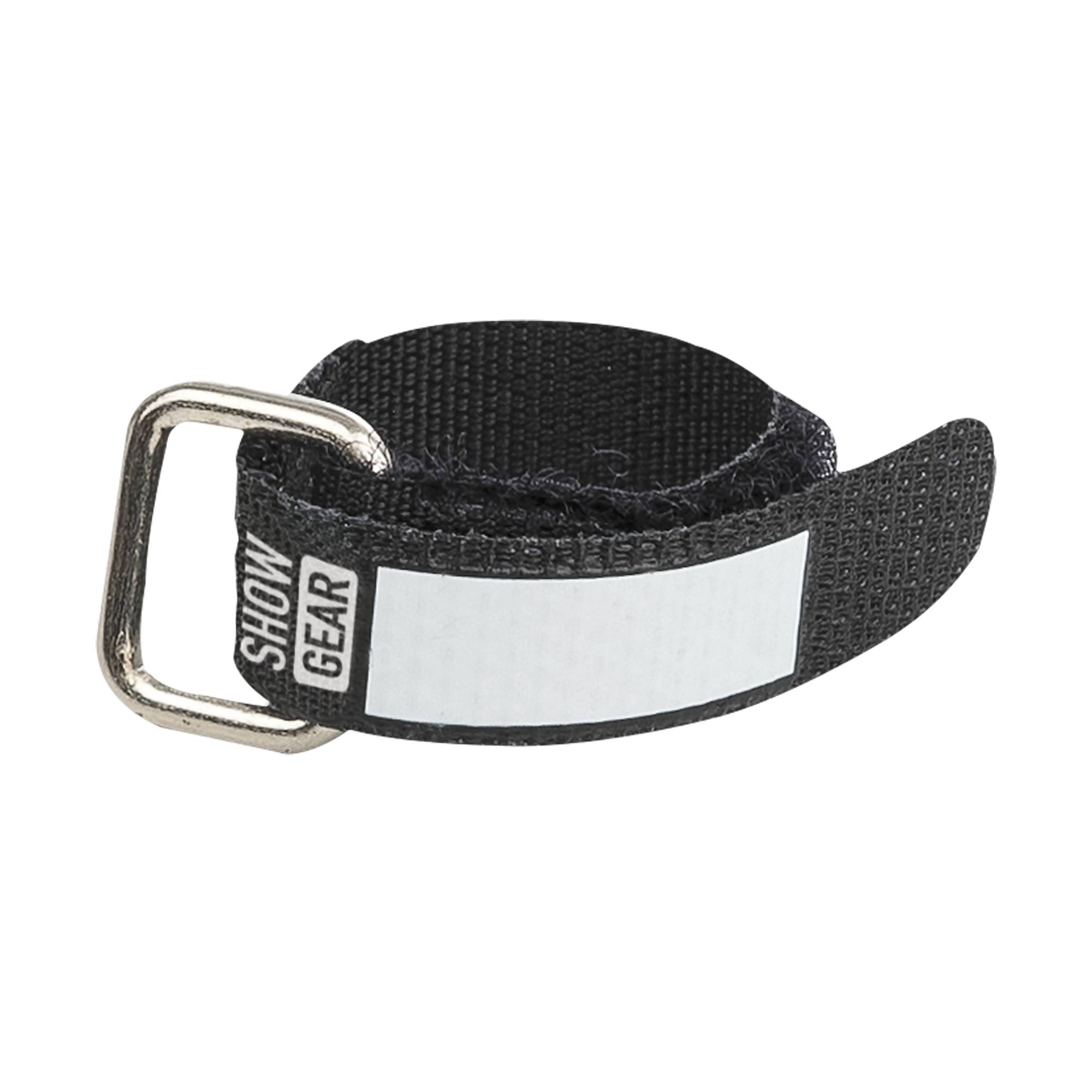 Showgear Hook and Loop Fastener 120 x 10 mm - Schwarz - 10er Set