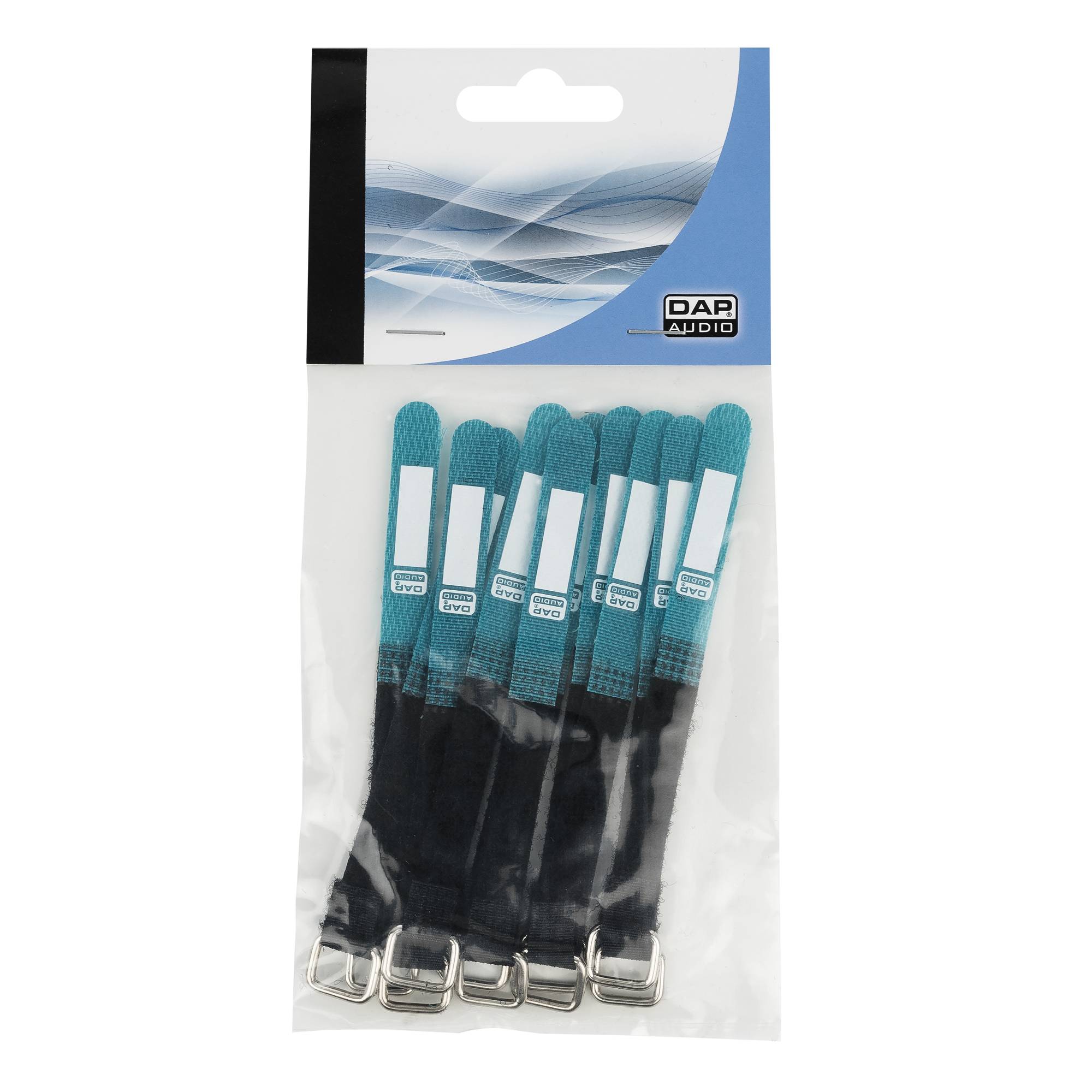 Showgear Hook and Loop Fastener 120 x 10 mm - Grün - 10er Set