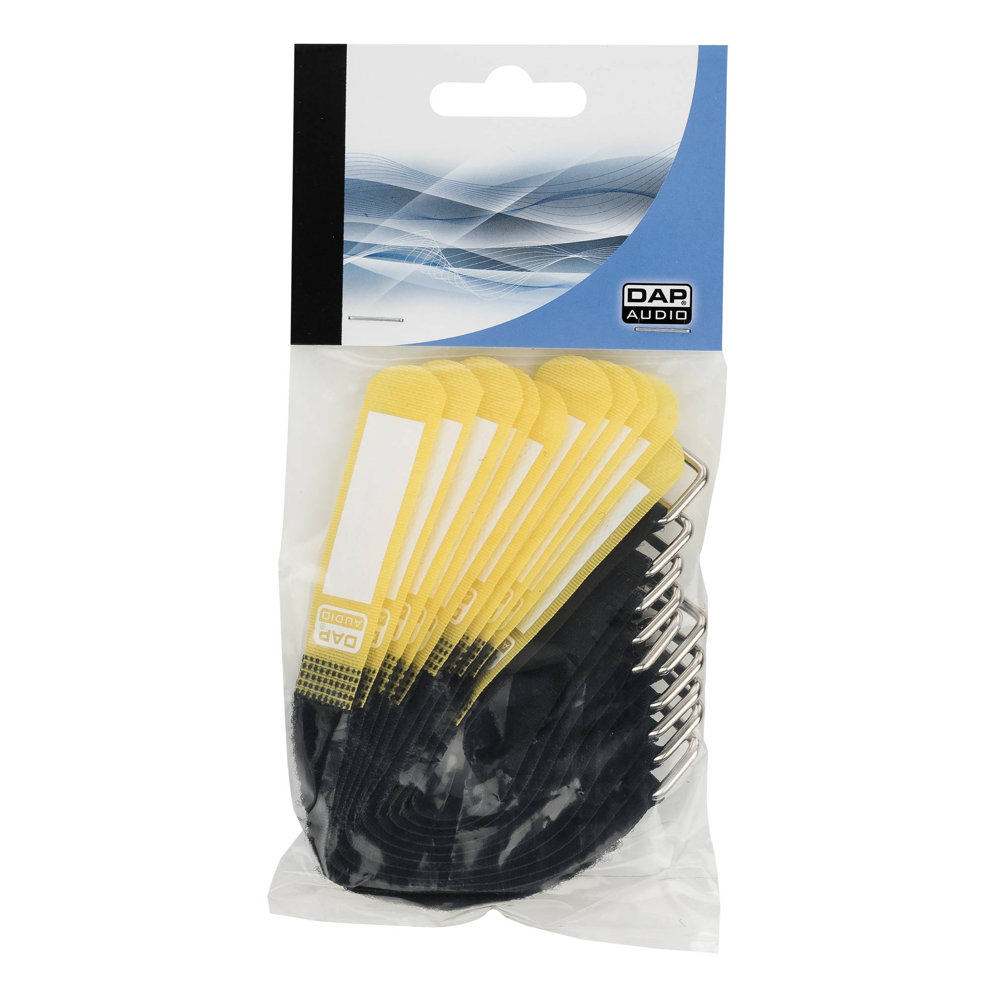 Showgear Hook and Loop Fastener 200 x 20 mm - Gelb - 10er Set