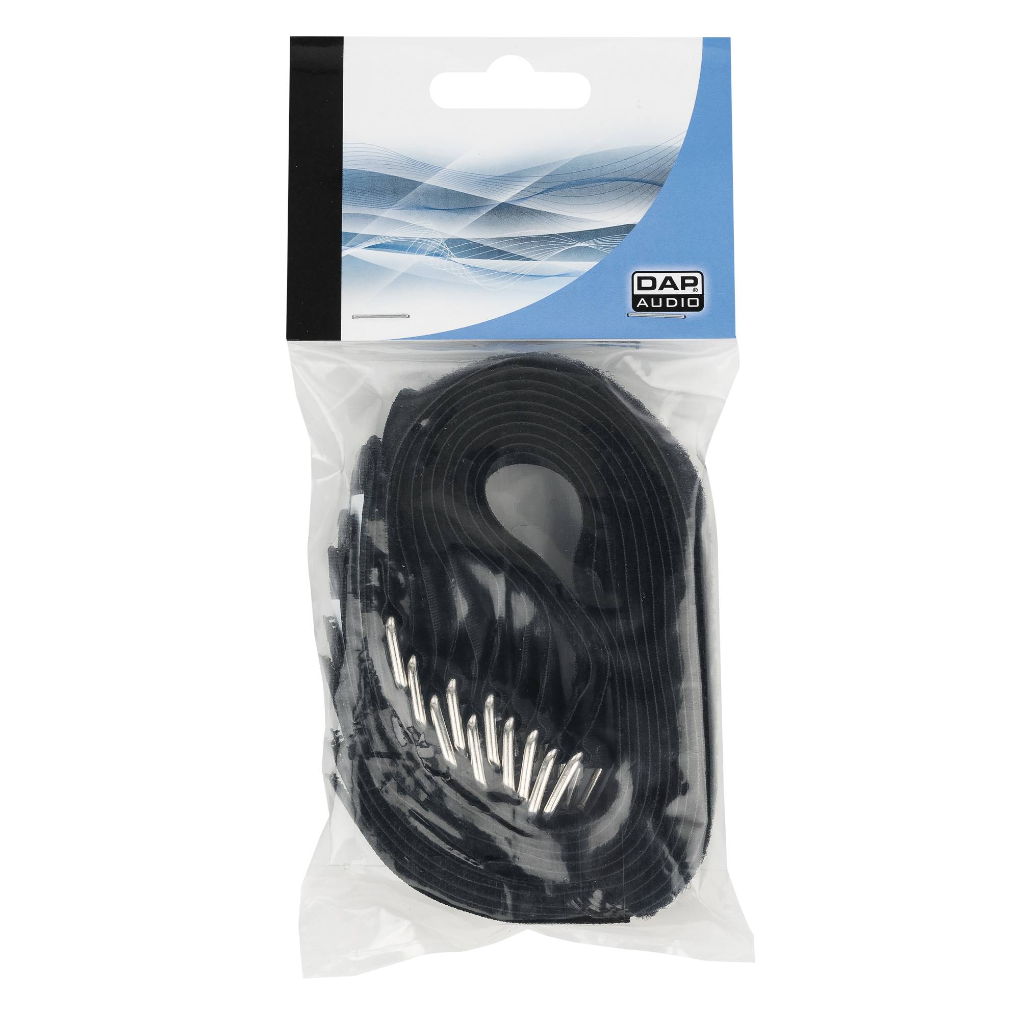 Showgear Hook and Loop Fastener 300 x 20 mm - Schwarz - 10er Set