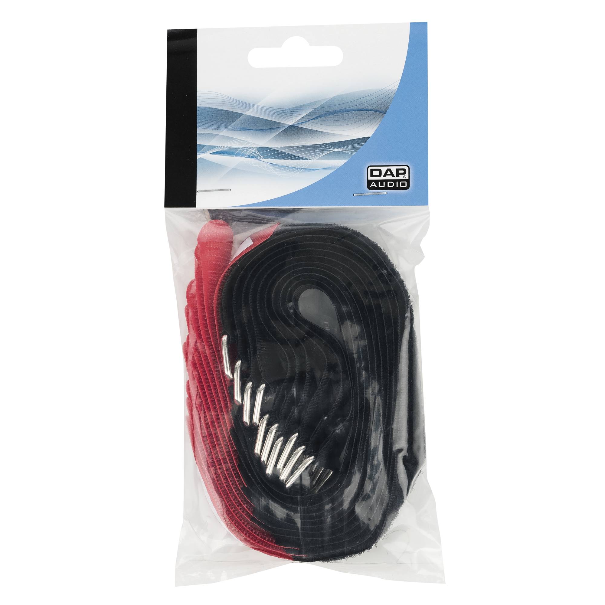 Showgear Hook and Loop Fastener 300 x 20 mm - Rot - 10er Set