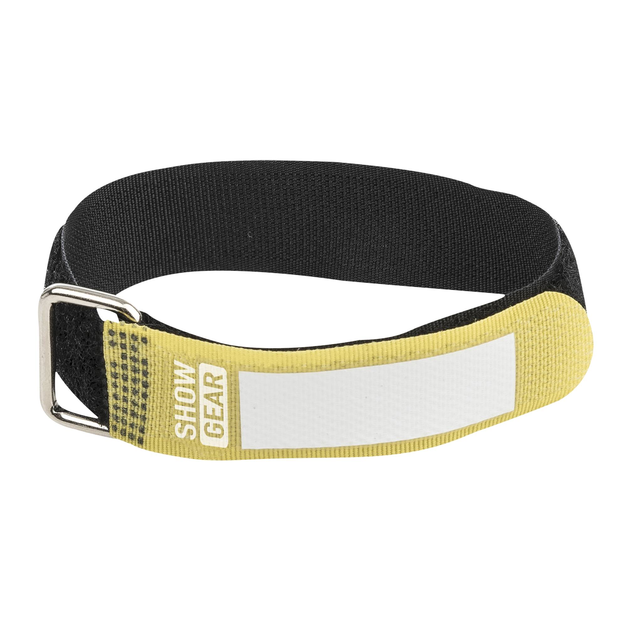 Showgear Hook and Loop Fastener 300 x 20 mm - Gelb - 10er Set